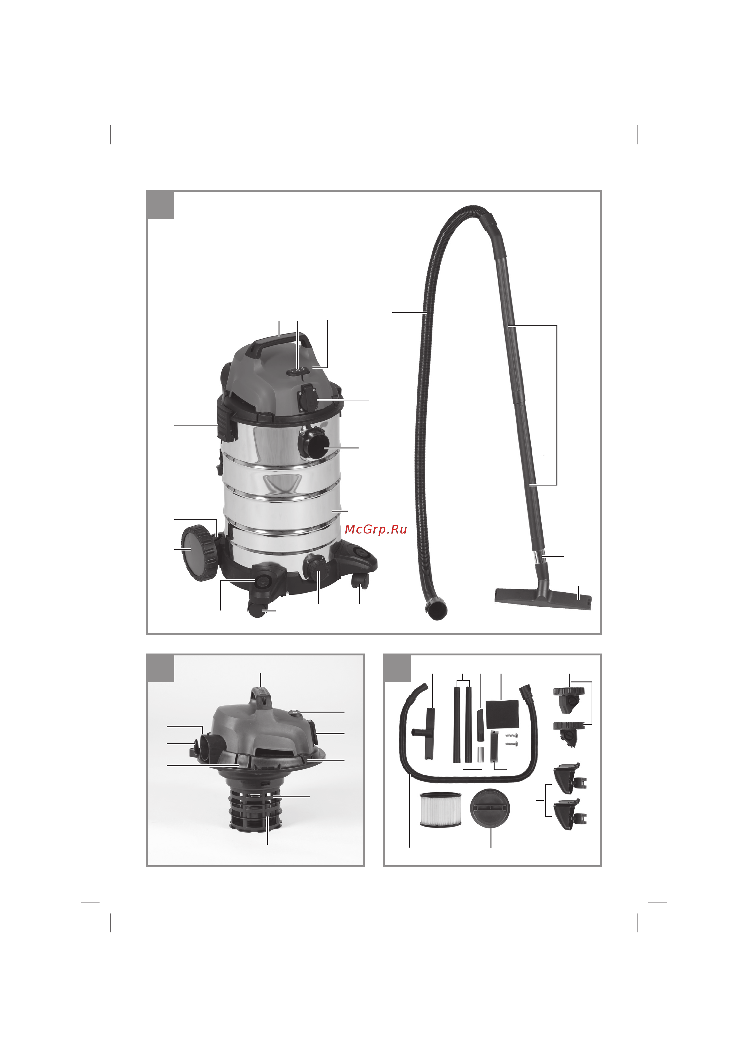 Einhell TC-VC 1930 SA Kit 1500 Вт, 30 л 2342230 Инструкция онлайн [2/14] 846204