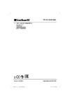 Einhell te-vc 2230 sacl,1400 Вт, 220 мбар, 30 л, очистка фильтра, розетка 2342465 Инструкция к Einhell te-vc 2230 sacl 2342465