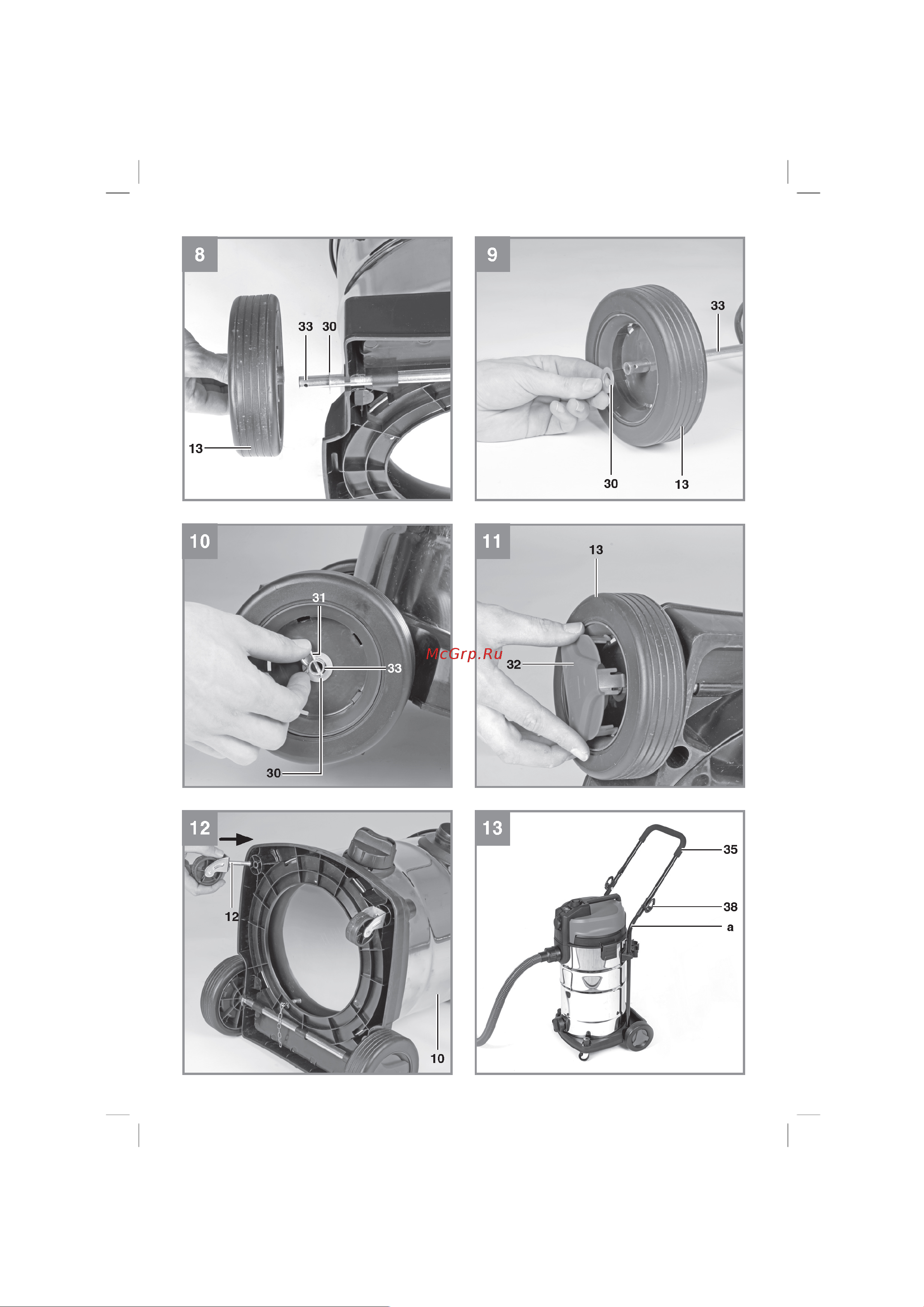 Einhell te-vc 2230 sacl,1400 Вт, 220 мбар, 30 л, очистка фильтра, розетка 2342465 Инструкция к Einhell te-vc 2230 sacl 2342465 онлайн [4/16] 846206