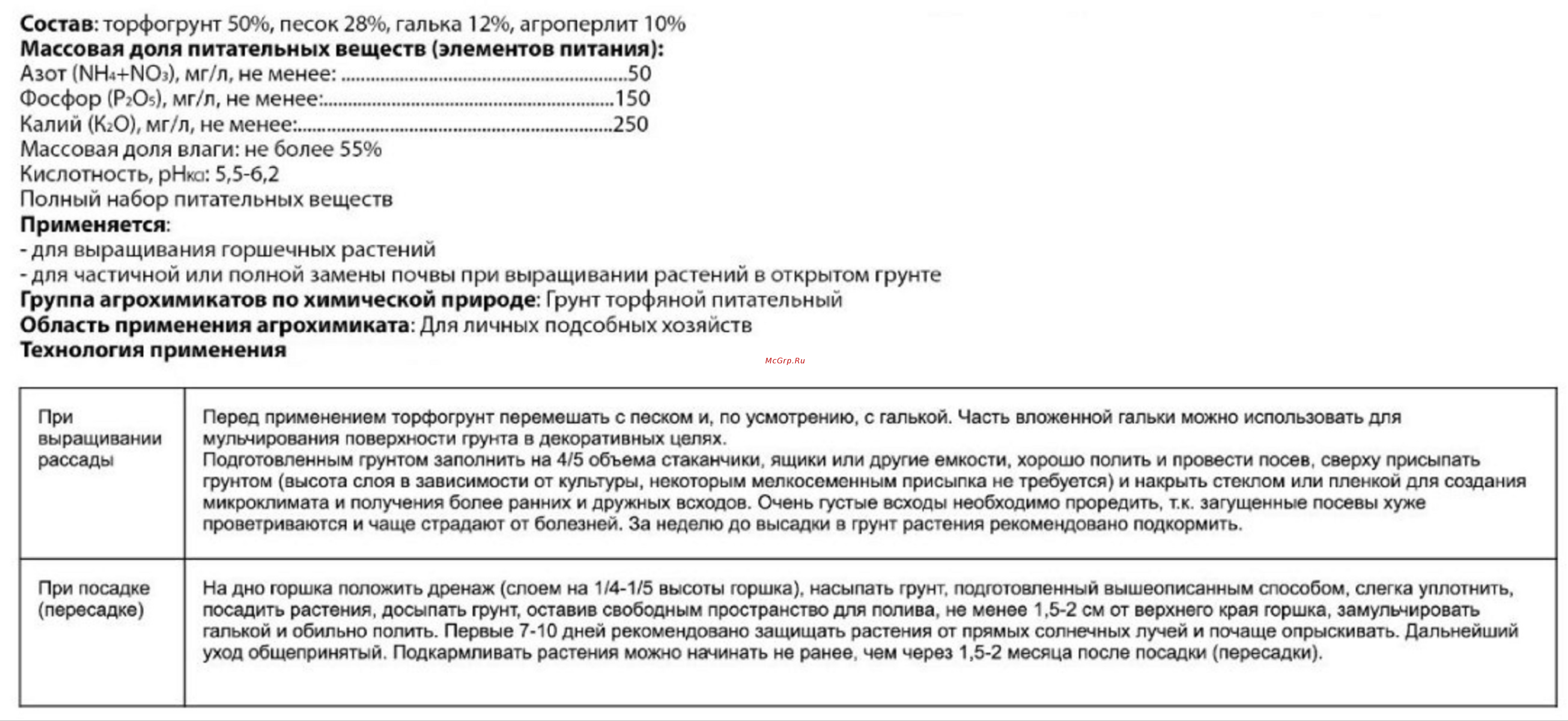 Агроторф Кактус PROF 2.5 л 18948 Инструкция к Агроторф Кактус PROF 18948 онлайн