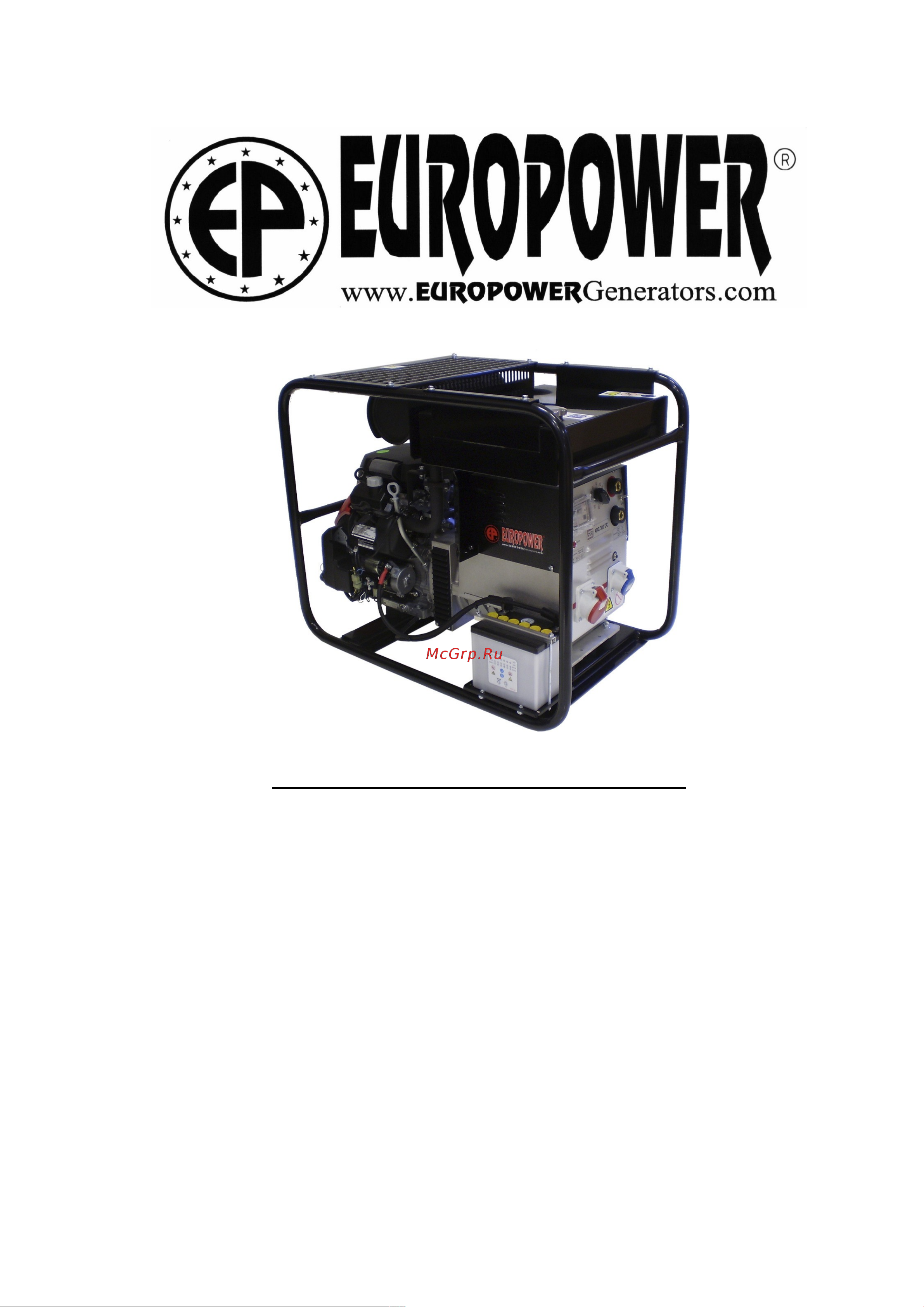 Europower EP300XE Инструкция к товару онлайн