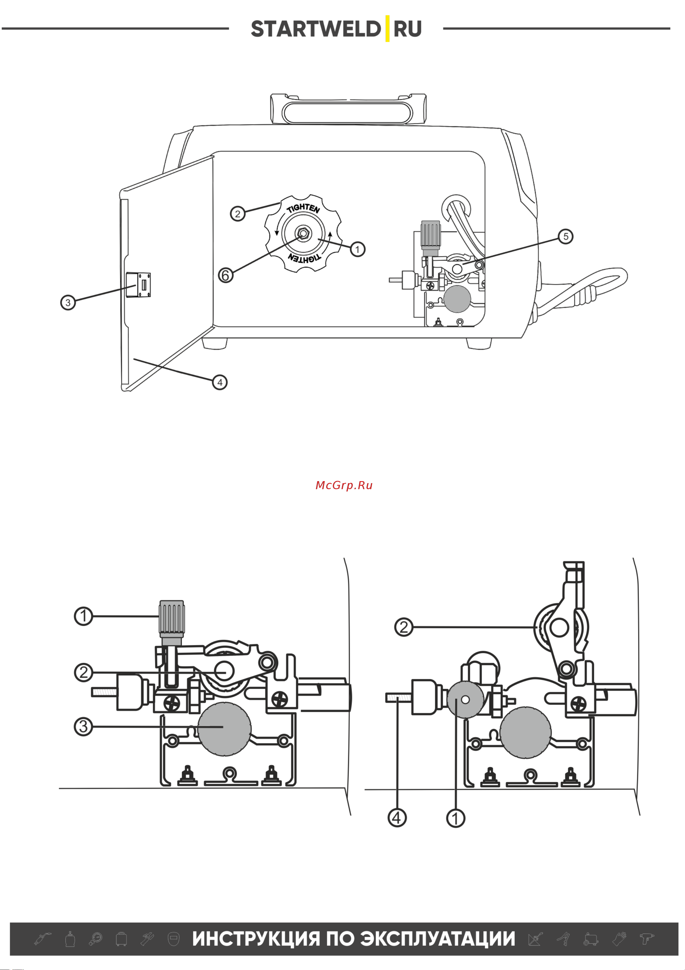 Старт miniMIG 200 LCD 2W202L Инструкция онлайн [7/20] 846735