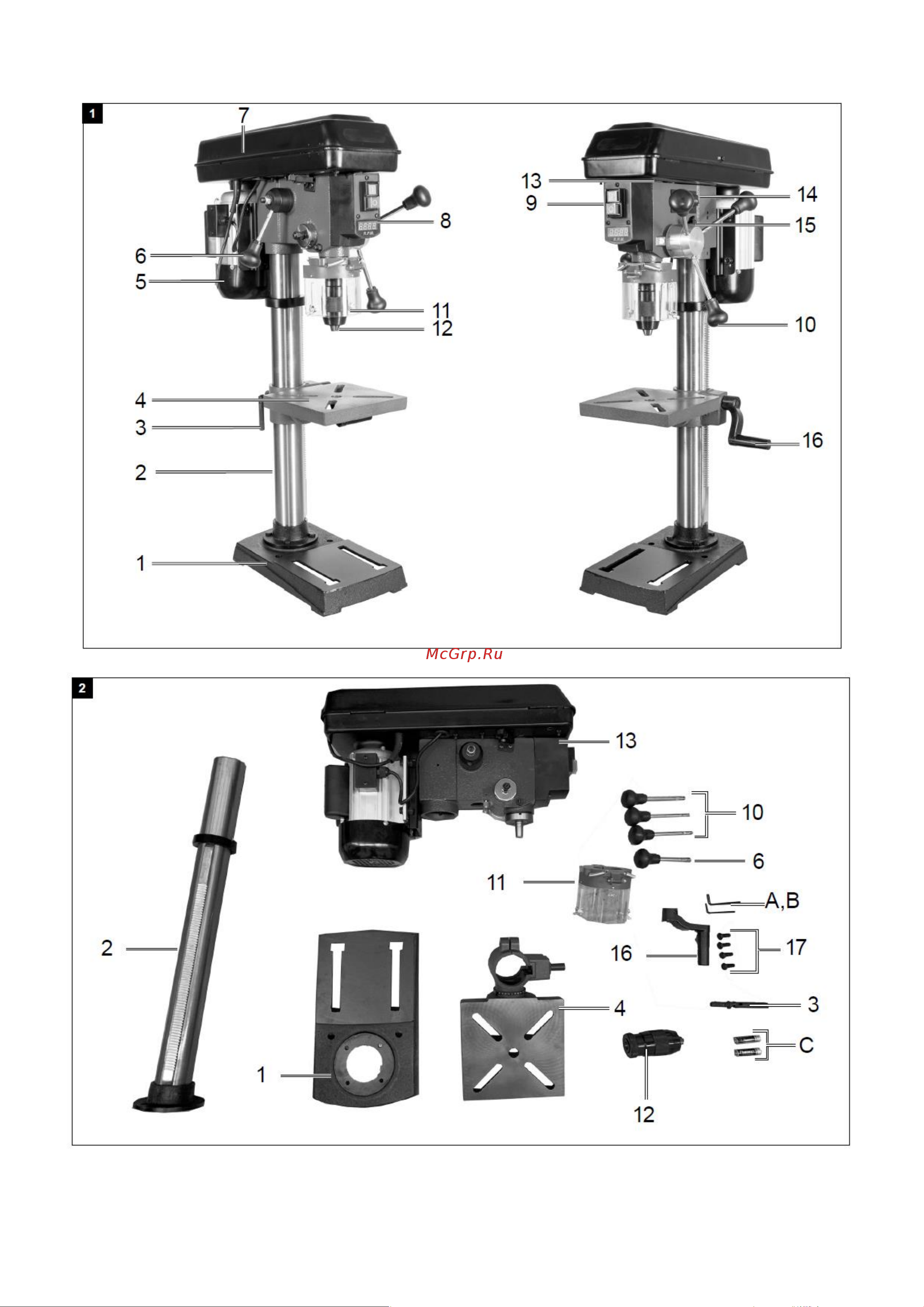 JIB DP25016VL 0,55 кВт 230В 0810020225000 Руководство по эксплуатации JIB DP25016VL онлайн [7/32] 846812