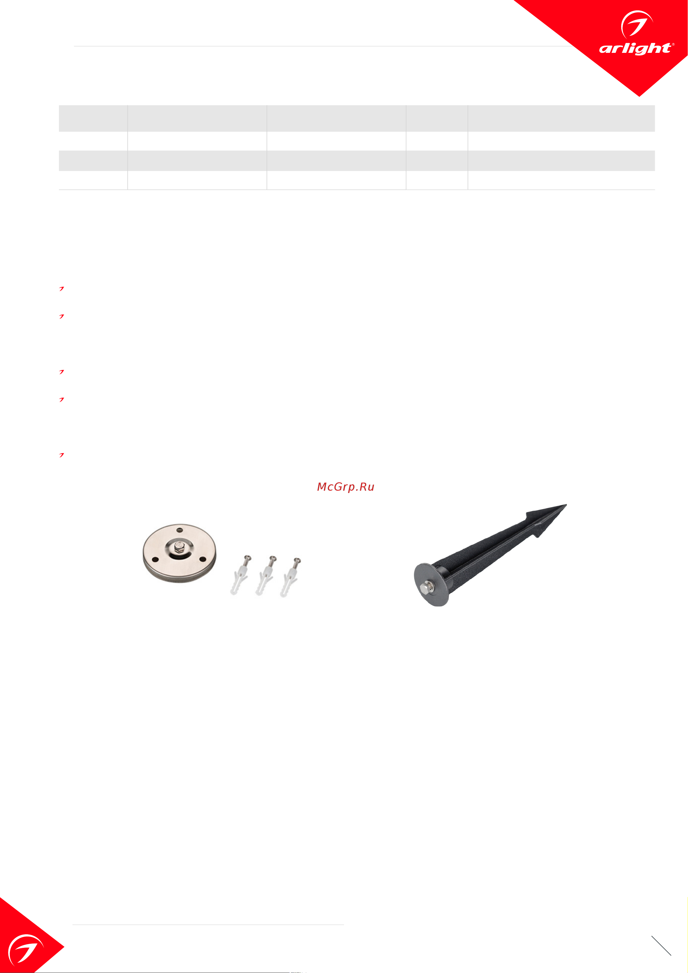 Arlight ALT-RAY-R89-25W Warm3000 1шт 026448 Инструкция к товару онлайн [2/2] 846836