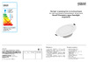Gauss Elementary Downlight круг 9,5W 790lm 4000K 185-250V IP54 110х44 монтаж белый LED 999420209 Паспорт