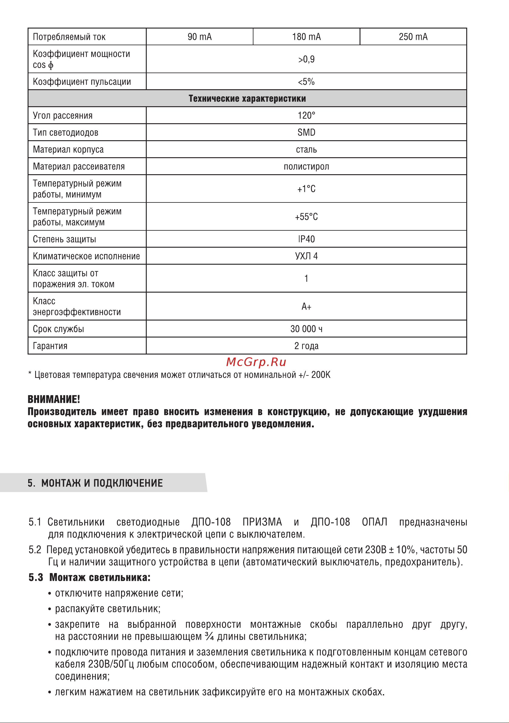 Neox ДПО-108 ОПАЛ 50Вт 230В 6500К 1200мм IP40 4690612053127 Паспорт изделия онлайн [3/6] 847233