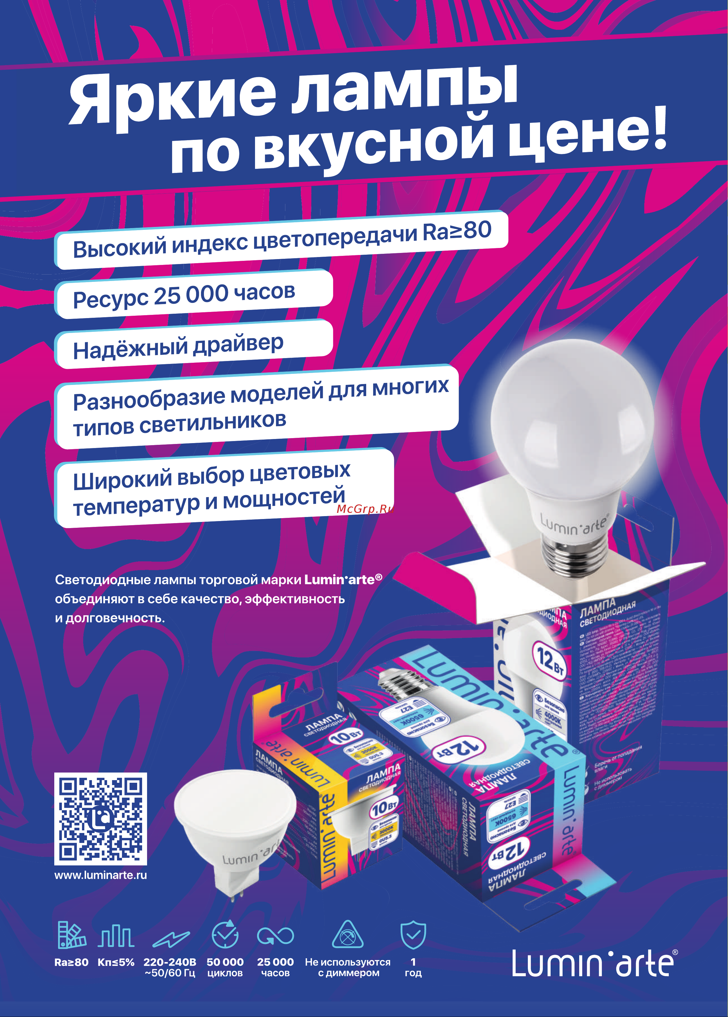 Lumin'arte 10Вт, 3000К Теплый свет, цоколь GU10, световой поток 800 Лм LSTD-PAR16-10W3KGU10 Презентация онлайн