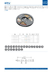 GTV FLASH 2835, 600 LED, 12V, IP20, 60W, 10MM, 5M, 2 ПРОВОДА, ЦВЕТ ТЁПЛЫЙ БЕЛЫЙ LD-2835-600-20-CB Карта продукта