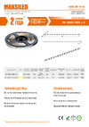 MAKSBRIGHT 12В, 60д/м, 14.4Вт/м, IP20, 1200лм/м, 3000K, тепл. белый, 5м MB-R60SS-2835-WW-S Спецификация
