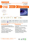 MAKSILED 5м, 24В, 5-15 Вт/м, 70SMD(2835)/м, IP20, ультрафиолетовый UV, 8мм, ML-R70-2835-MULTI-UV-S Спецификация