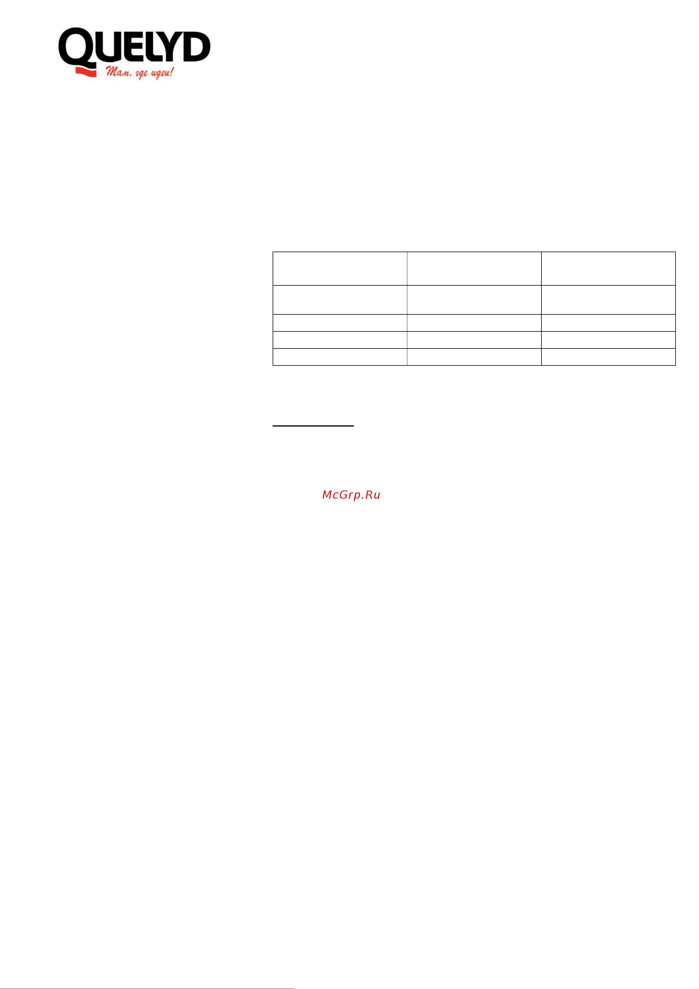 Quelyd 1 кг 30602868 Инструкция к товару онлайн [2/3] 847866