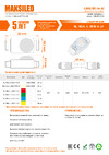 MAKSILED 0.36Вт, 12В, IP67, SMD2835 1LED, 33лм, холодный белый, 50 шт./упаковка ML-M1HL-L-2835-W-LP Спецификация