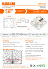 MAKSILED 1.2Вт, 12В, IP67, SMD2835 4LED, 180лм, холодный белый, 20 шт./упаковка ML-M4SNE-L-2835-W Спецификация