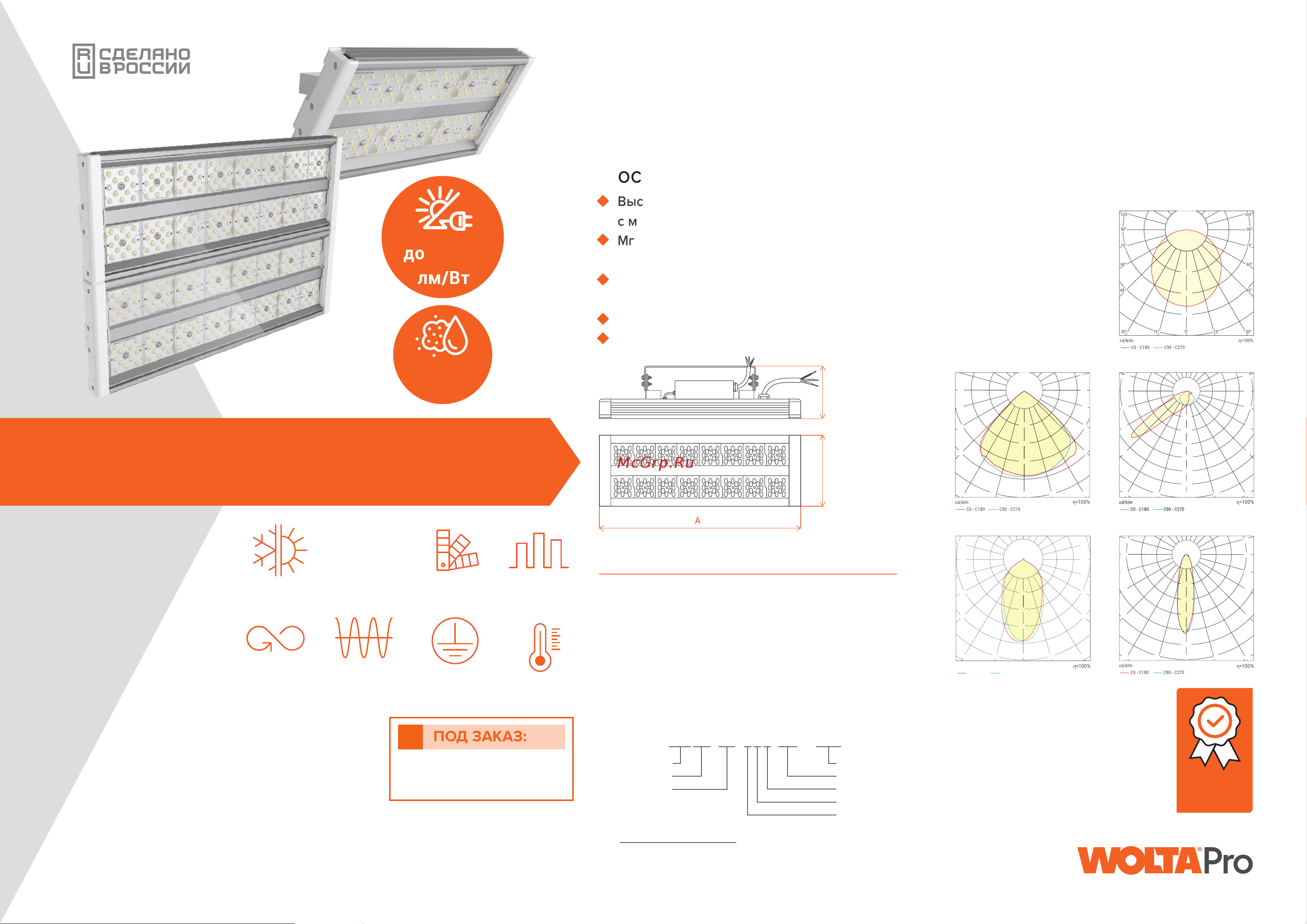 Wolta PRO АВРОРА Прозрачный ДО01-40-002-5К Д90 Презентация онлайн