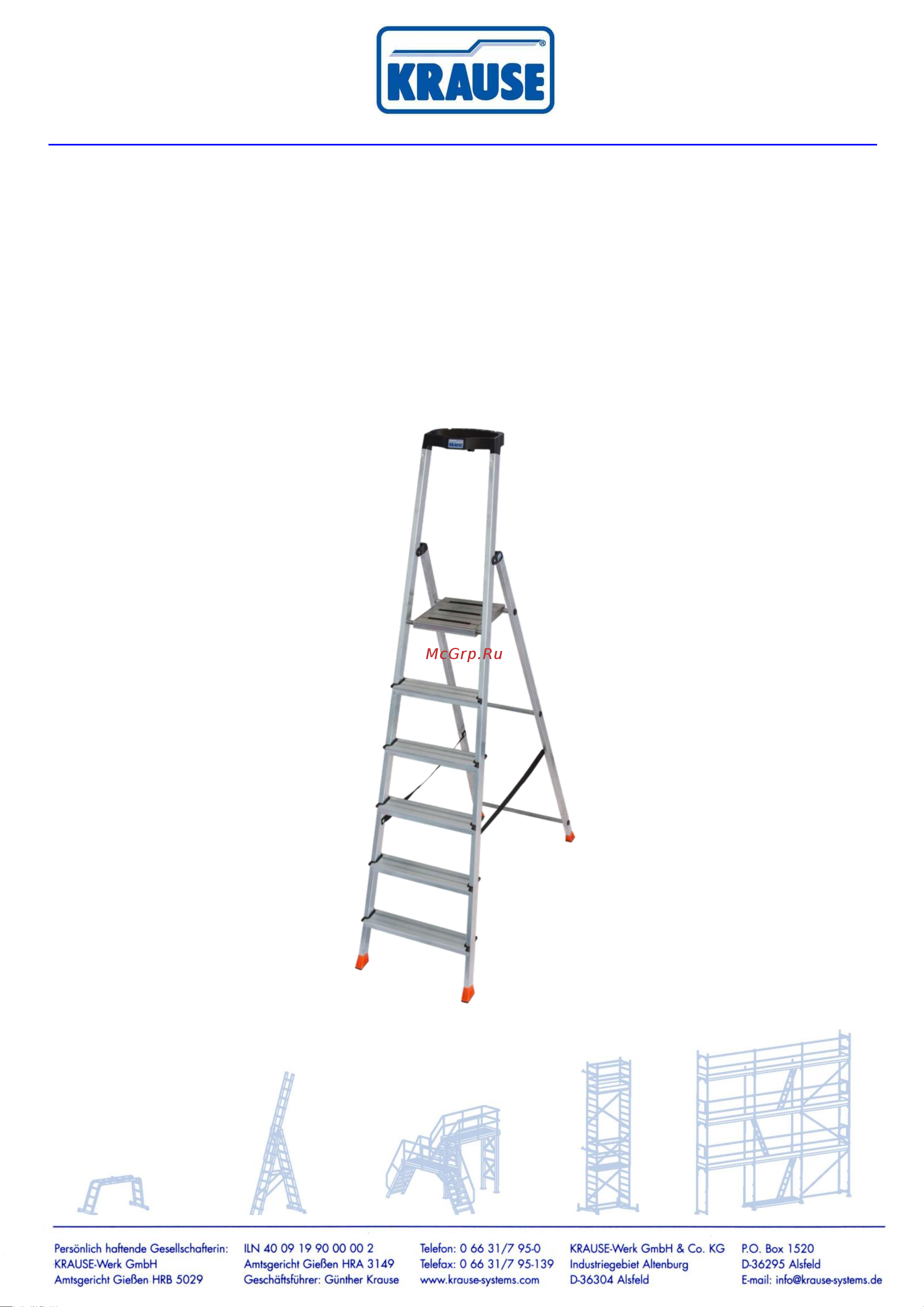 KRAUSE MONTO SAFETY 2К заглушки, 6 ступеней 128966 Инструкция к Krause SAFETY 128942 онлайн