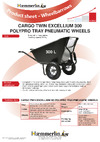 Haemmerlin Cargo Twin Excellium 300 л. двухколесная, полипропиленовый кузов, пневмо колеса-подшипник 301615001 Информация