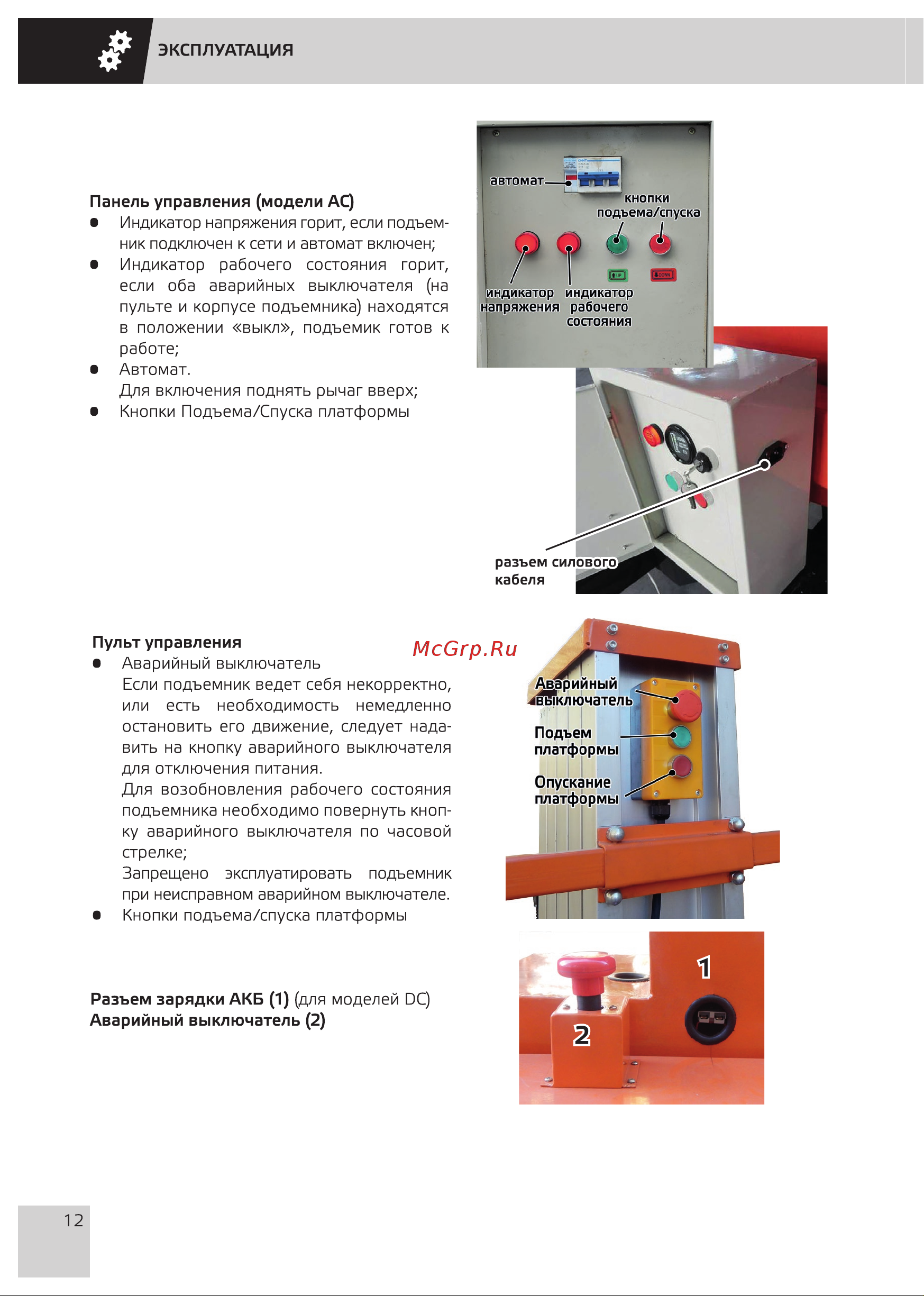 Grost FSD 6.1000 108951 Инструкция к подъемнику Grost FSD 6.1000 108951 онлайн [15/37] 849098