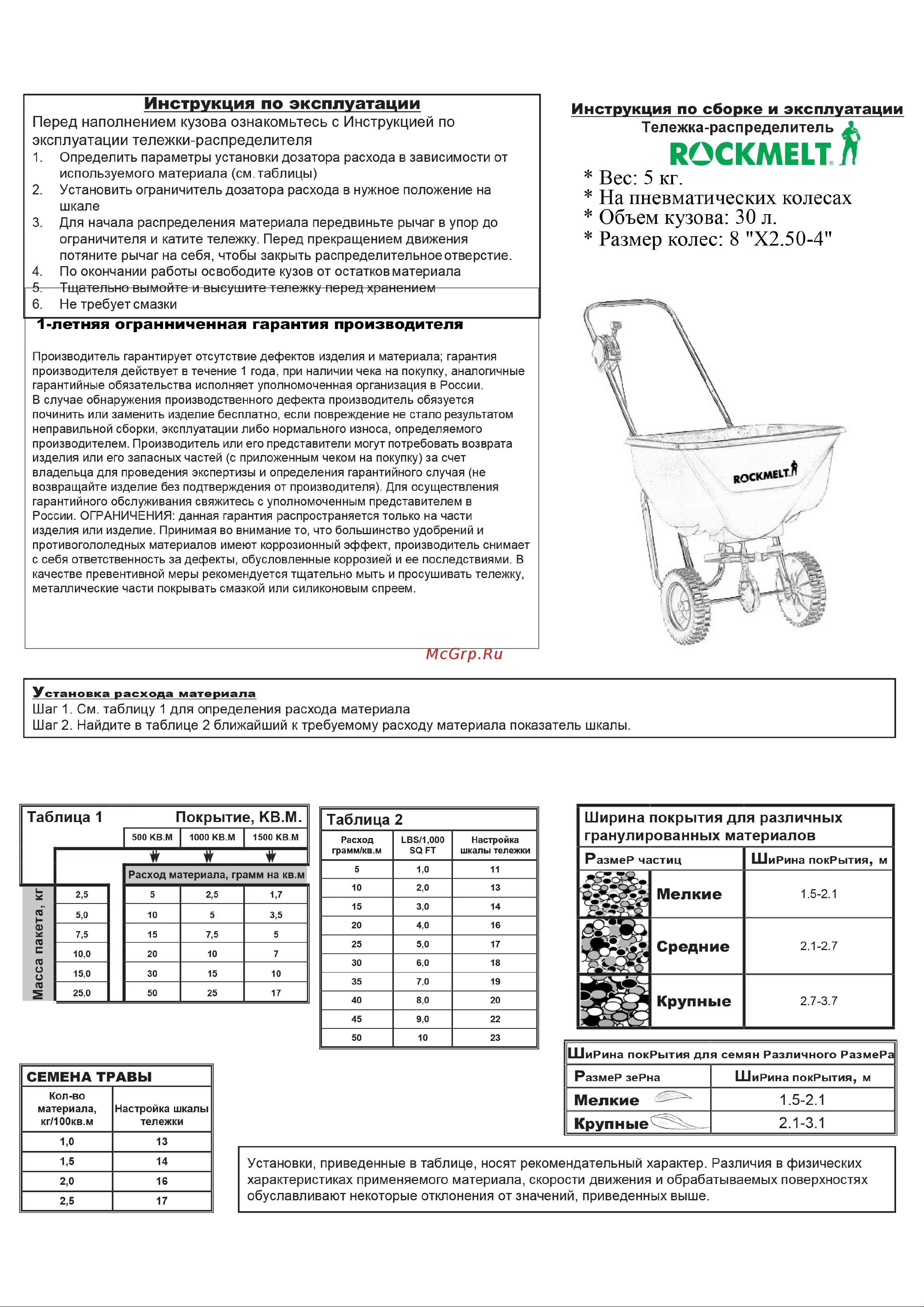 Rockmelt GT2327P Инструкция онлайн