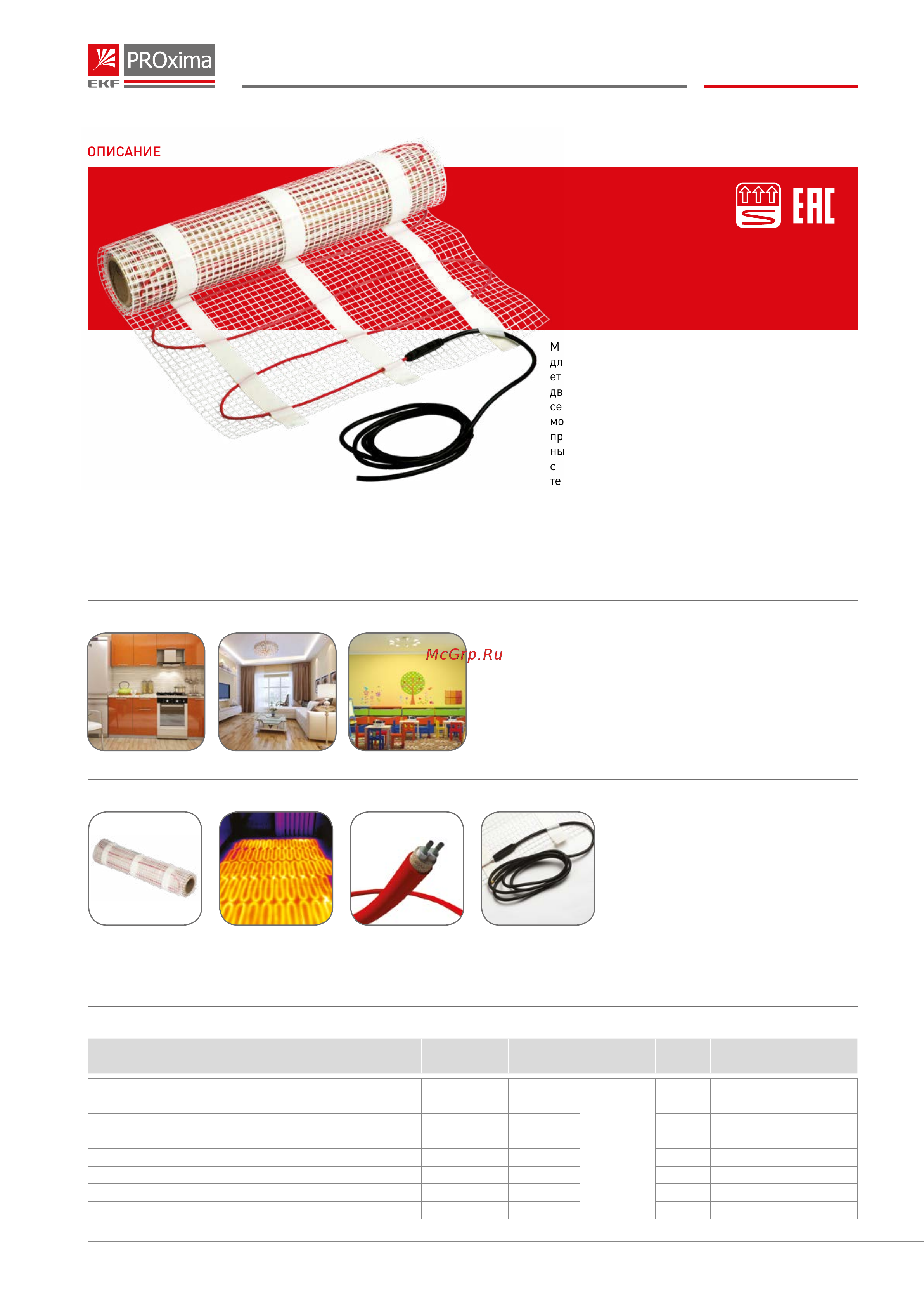 EKF Уют мат нагревательный 8 кв.м, 1200 Вт PROxima nm2-1200-8 Инструкция к EKF PROxima nm2-1050-7 онлайн