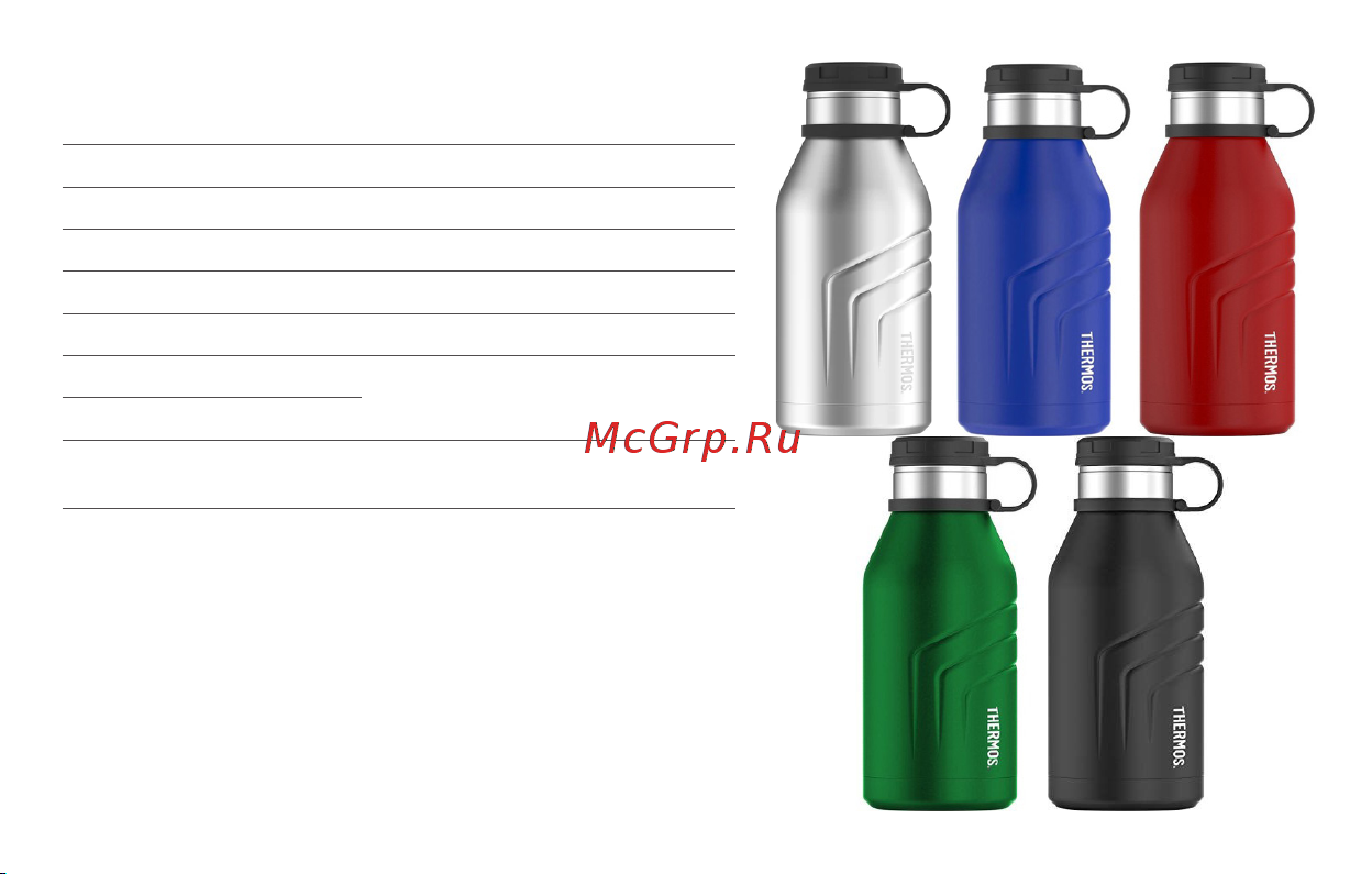 Thermos TS4800 OP 0.94 литра, оранжевая 562951 Инструкция THERMOS TS-4800 онлайн [3/16] 850000