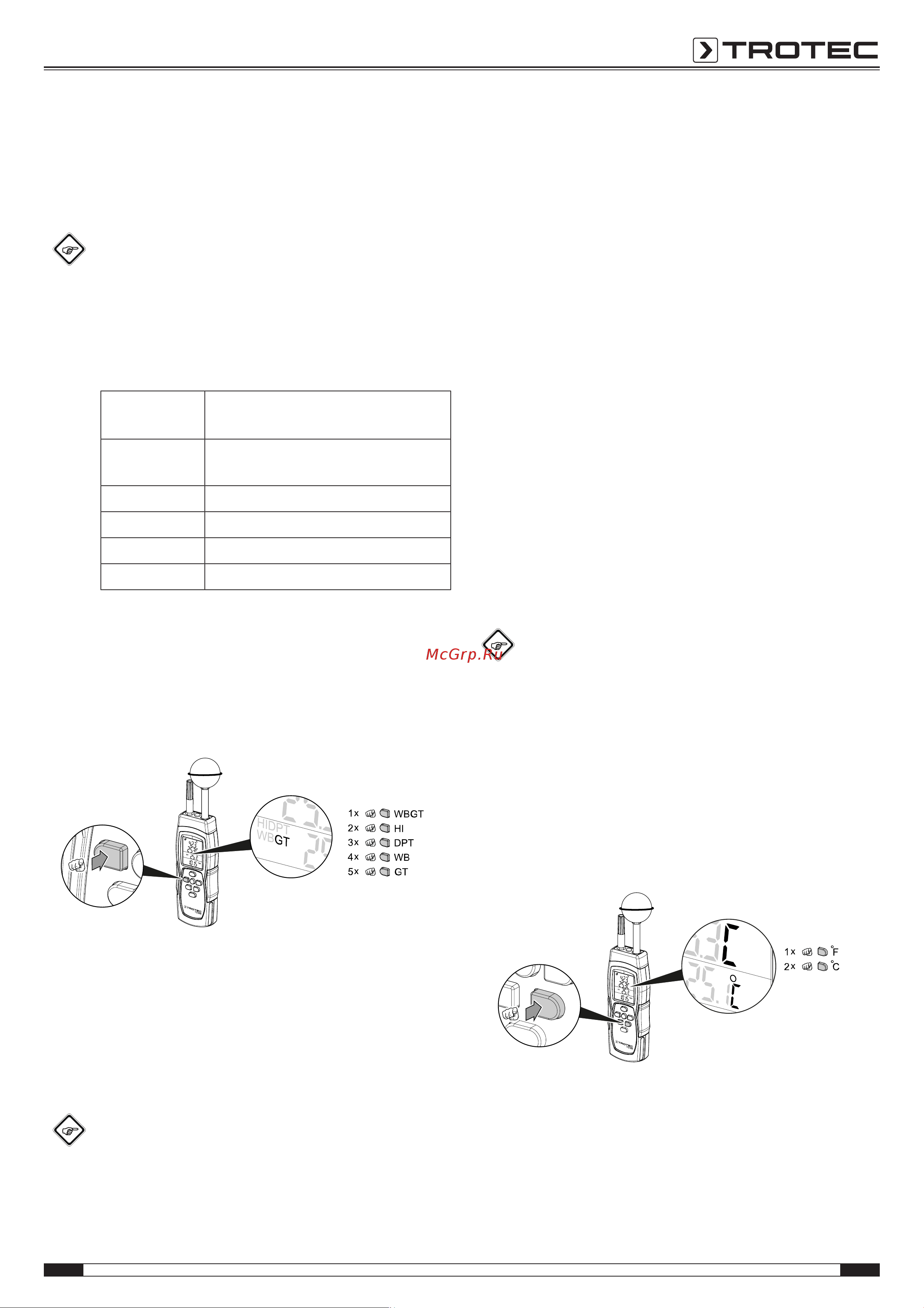 Trotec TC100 3510007010 Руководство по эксплуатации онлайн [9/13] 850032