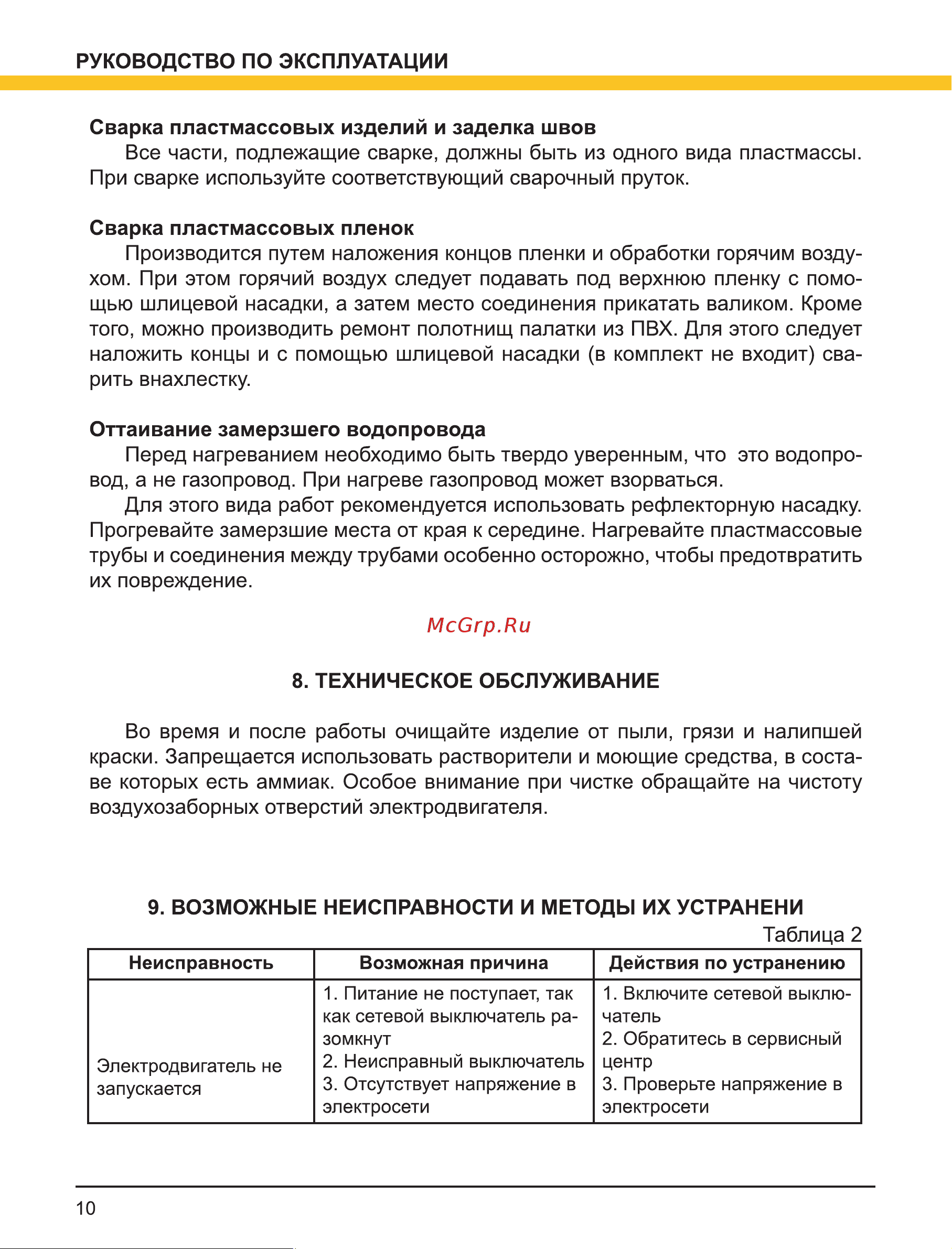 Wert EHG 1800 Инструкция к товару онлайн [10/12] 850104