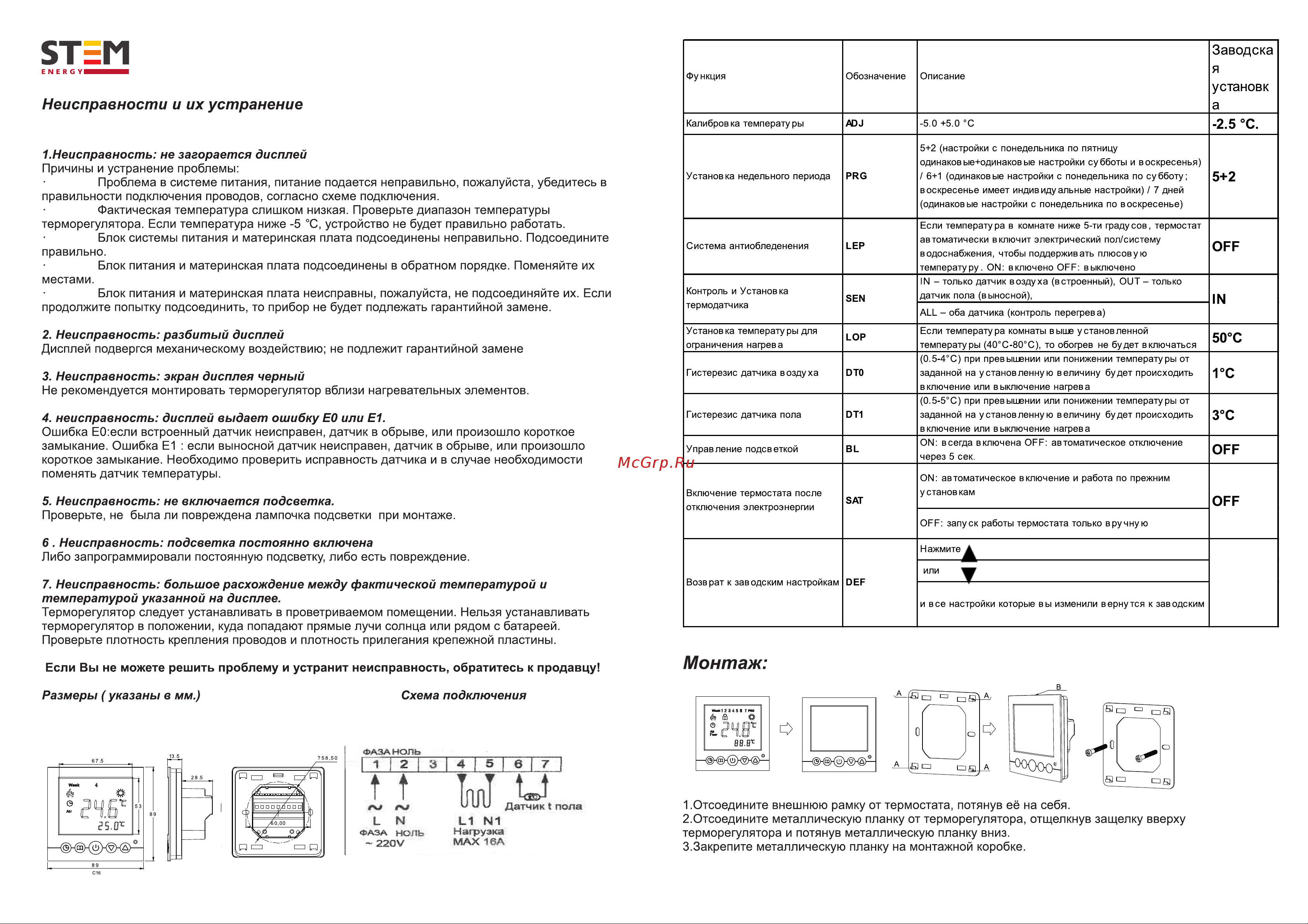 Stem energy SET 16 ТЕР125 Инструкция к товару онлайн [2/2] 850166