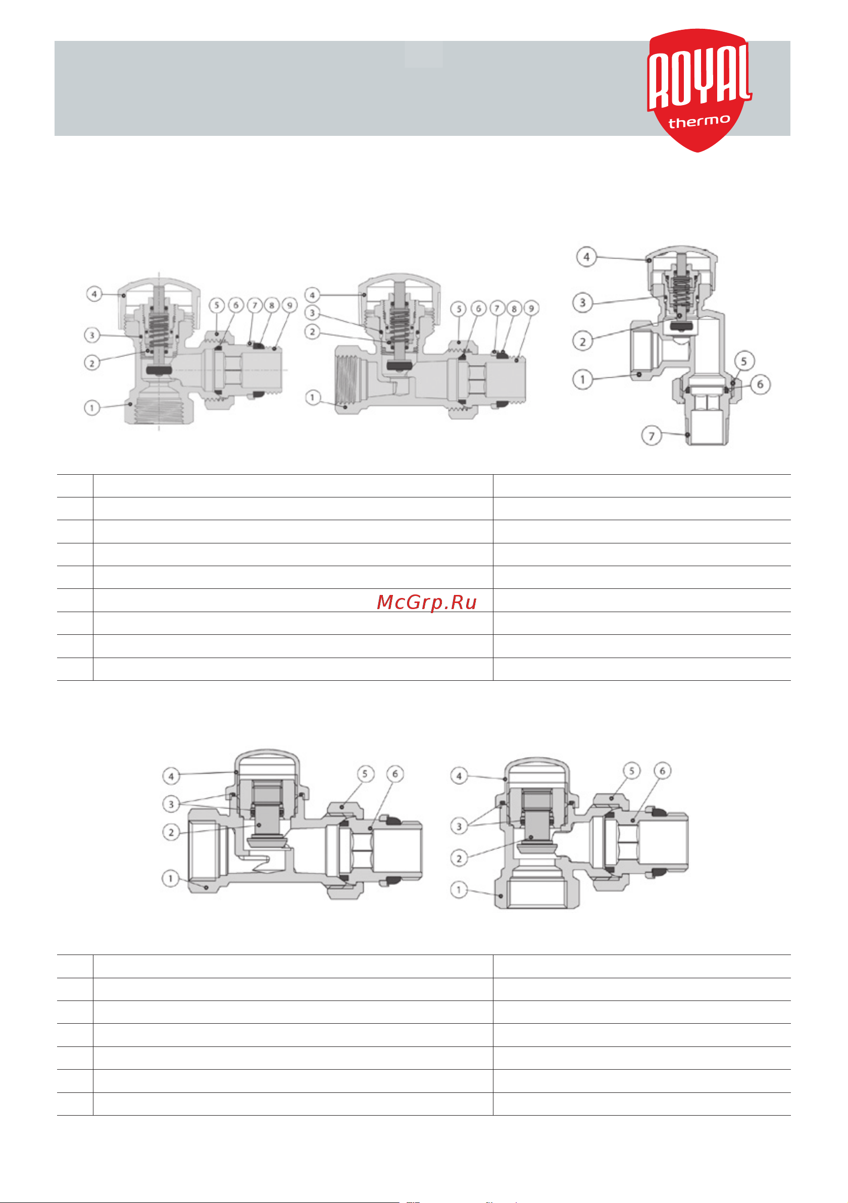 Royal Thermo угловой 1/2 М30x1.5 НС-1442896 Инструкция онлайн [2/5] 850205
