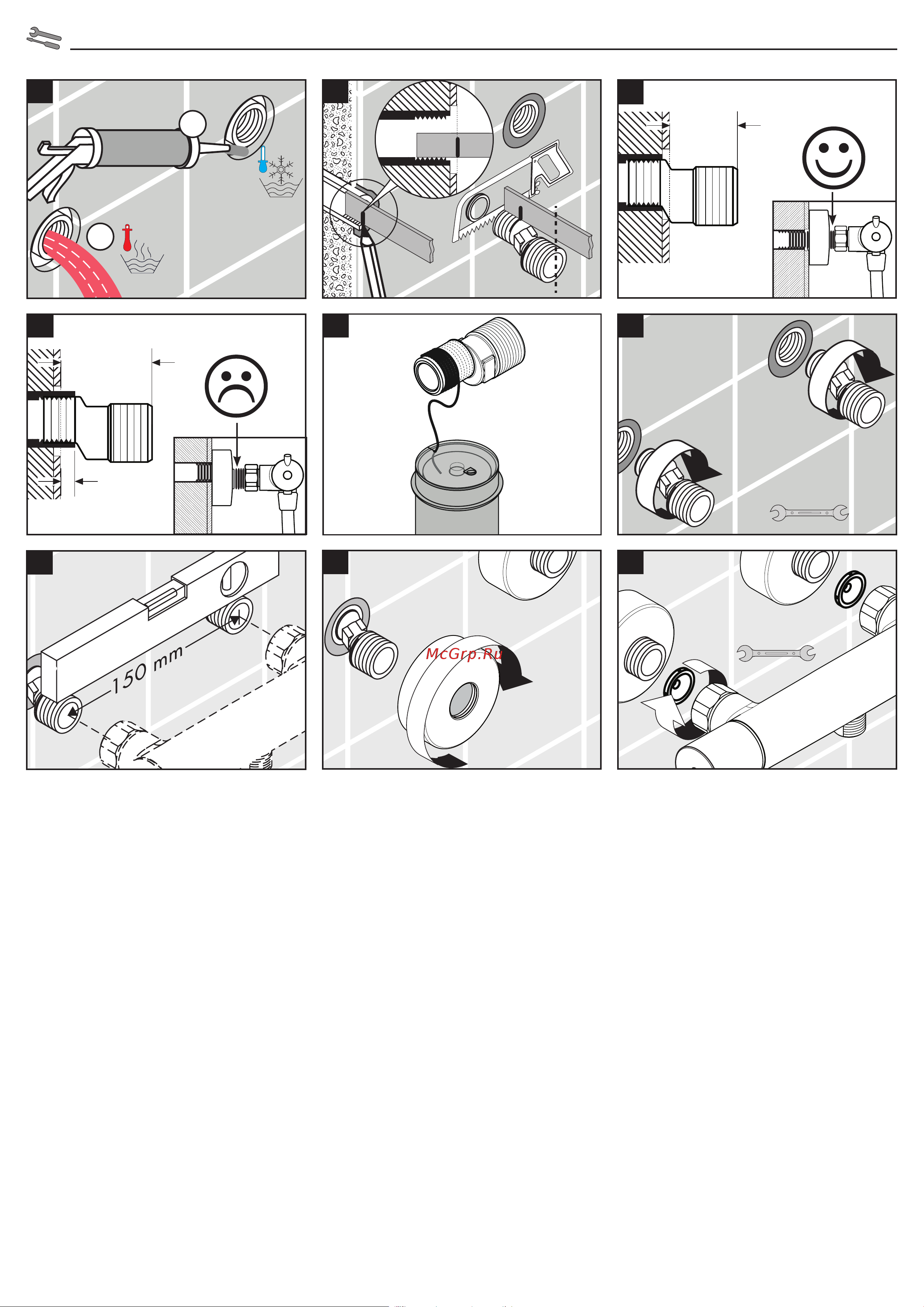 HansGrohe 13211000 Ecostat 1001 CL 00000048182 Инструкция по монтажу онлайн [32/40] 850207