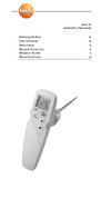 Testo 105 в комплекте с прямым зондом 0563 1051 Инструкция к товару