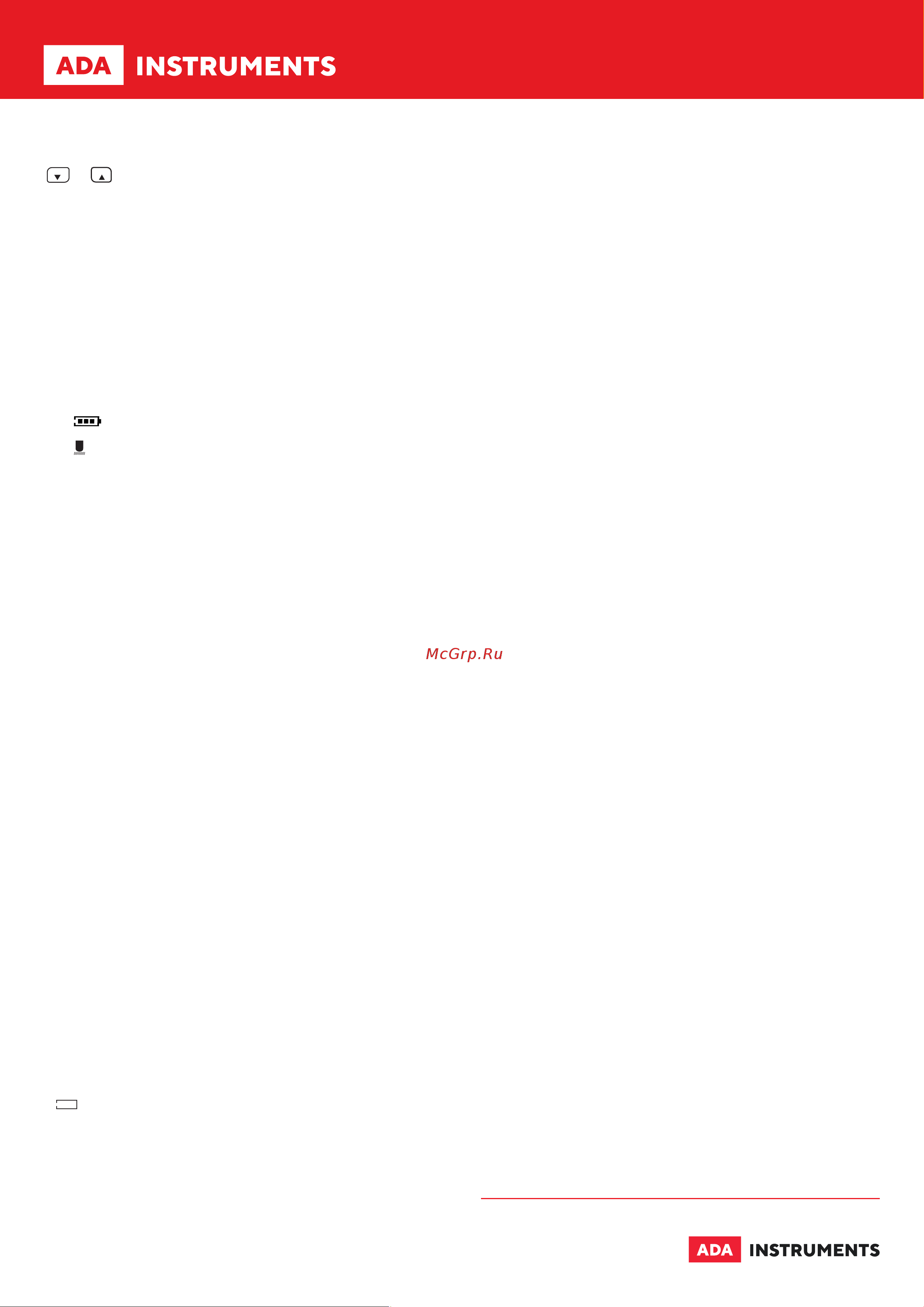 Ada PaintMeter 1800 А00656 Инструкция pdf онлайн [2/2] 850800