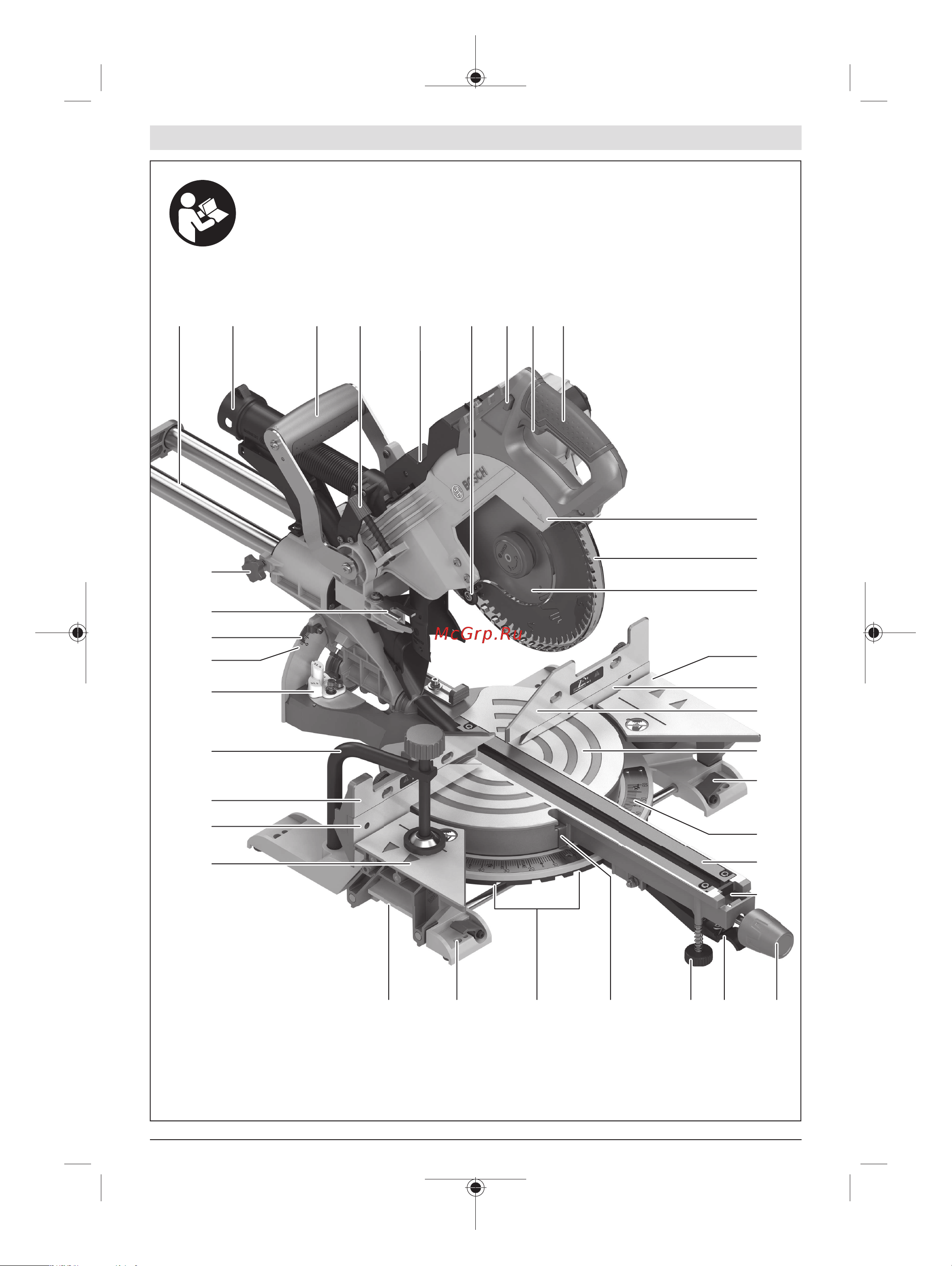 Bosch GCM 8 SDE 0.601.B19.200 Инструкция к товару онлайн [3/431] 850968