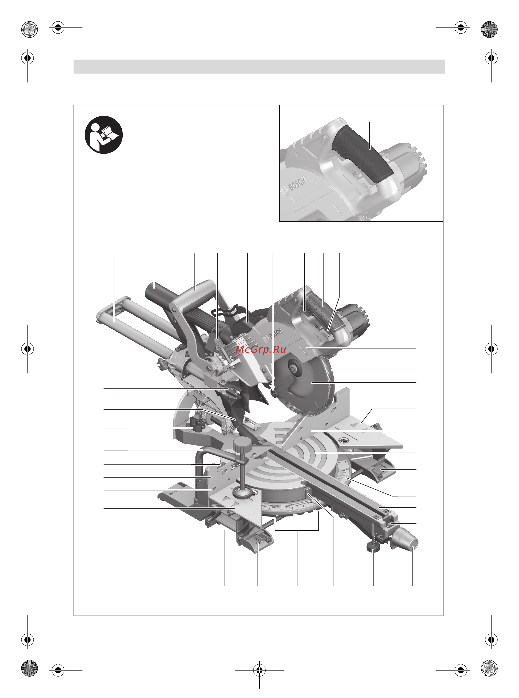 Bosch GCM 8 SJL Professional 0.601.B19.100 Инструкция к товару онлайн [4/333] 850969