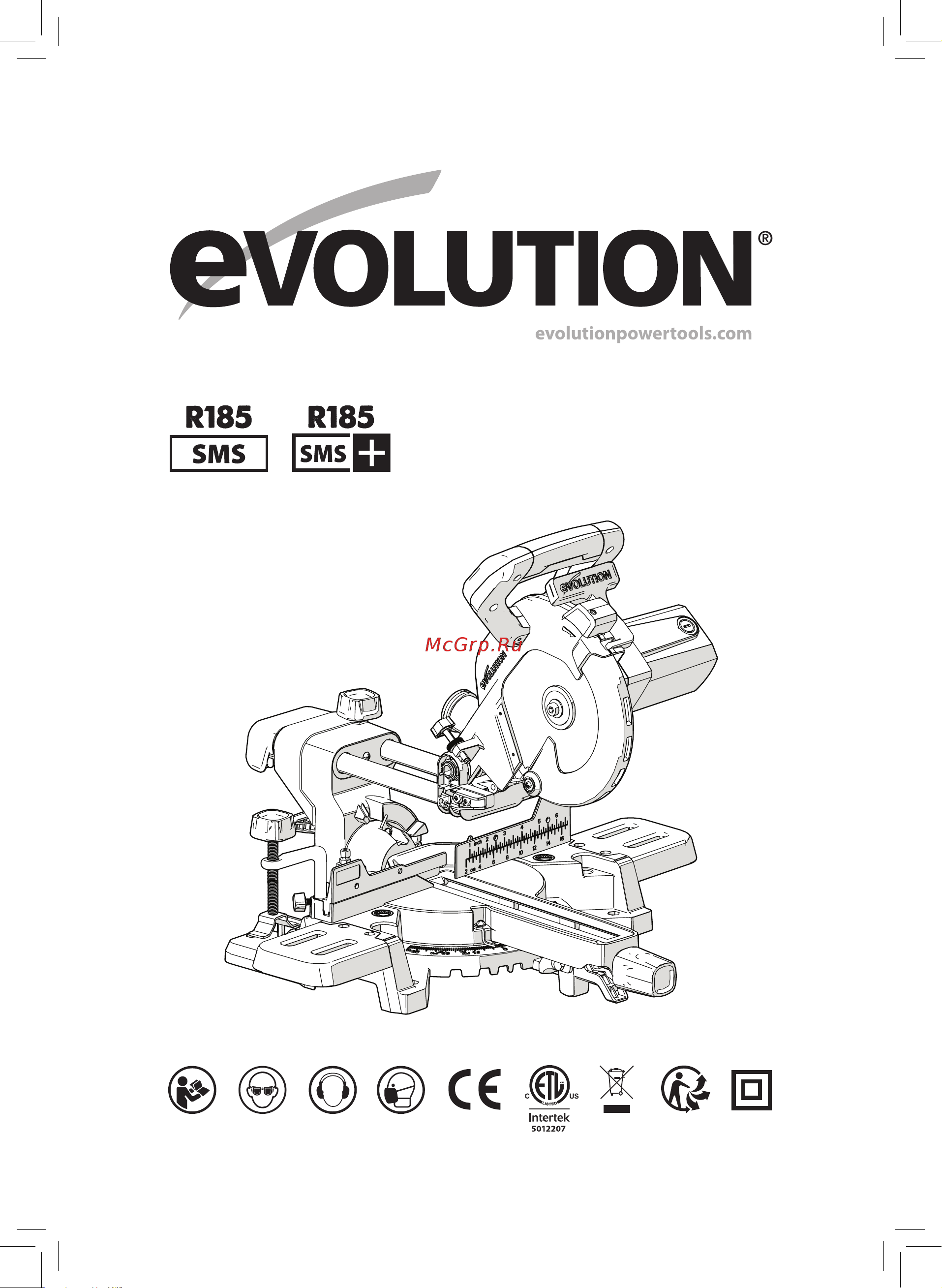 Evolution R185SMS+ 047-0003A Инструкция к товару онлайн
