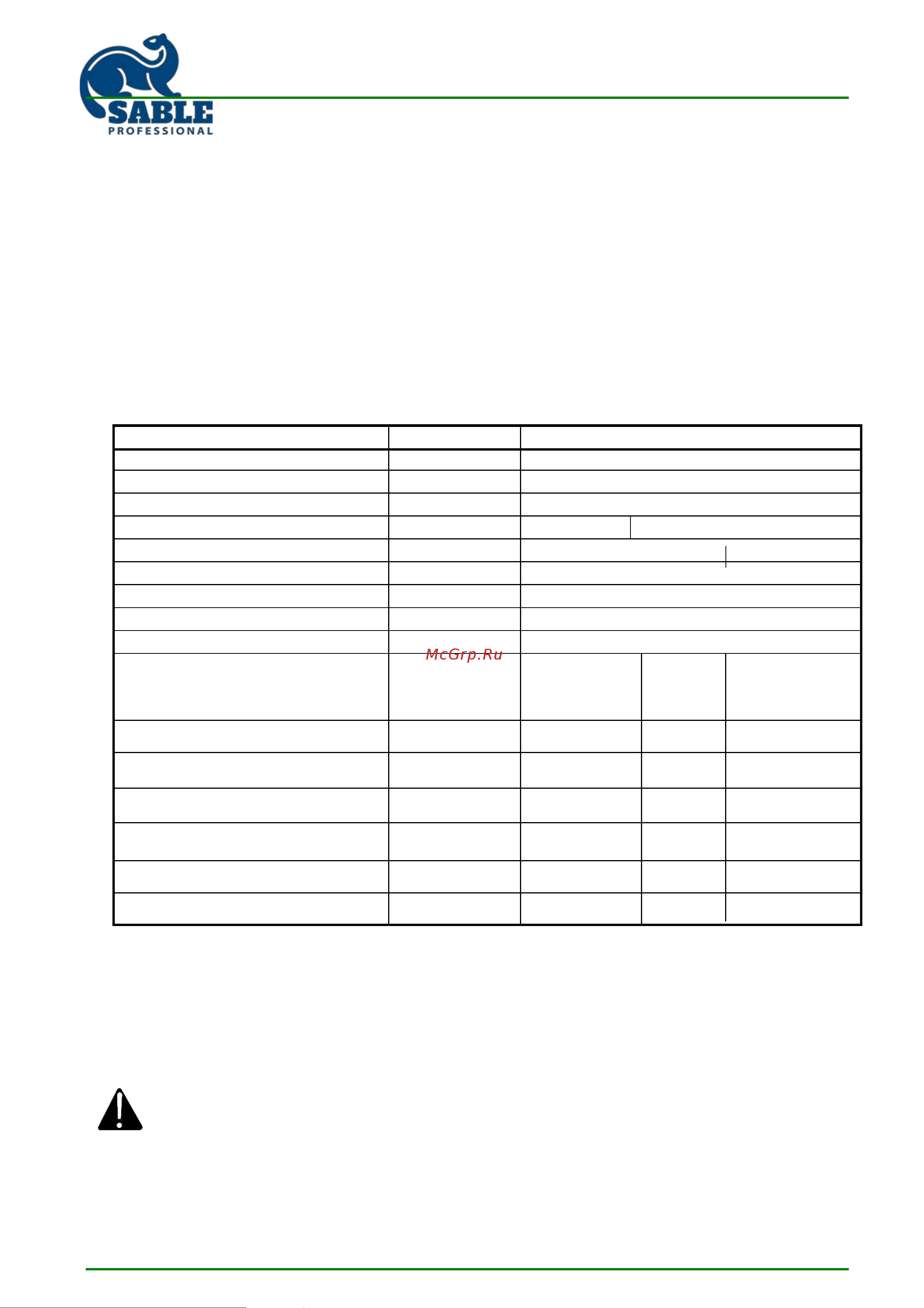 Sable T/GX200/70 Инструкция к SABLE T/GX200/70 онлайн [15/20] 851106