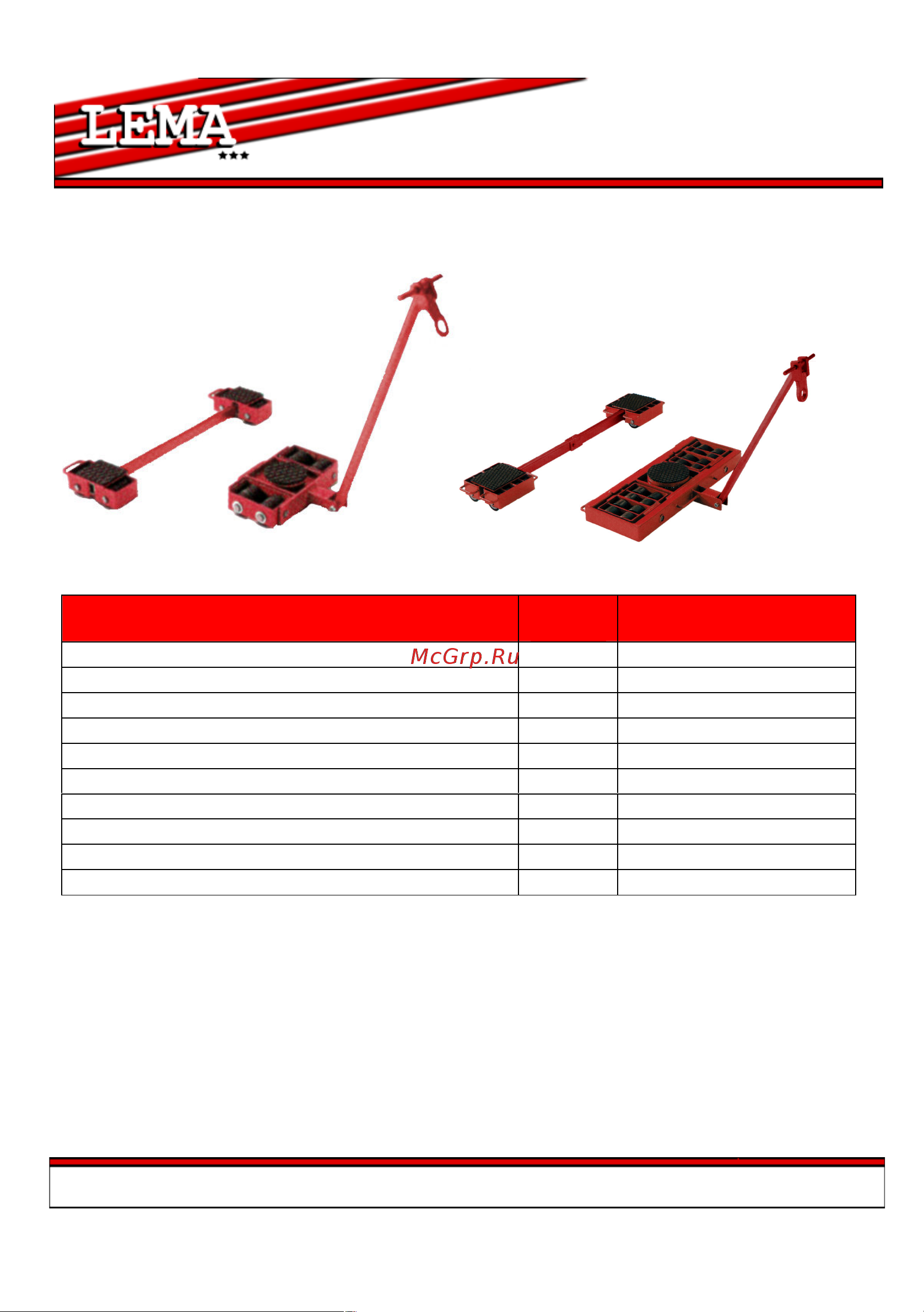 Lema Х8+Y8 130408 Инструкция к роликовой системе LEMA Х8+Y8 130408 онлайн [9/20] 851226
