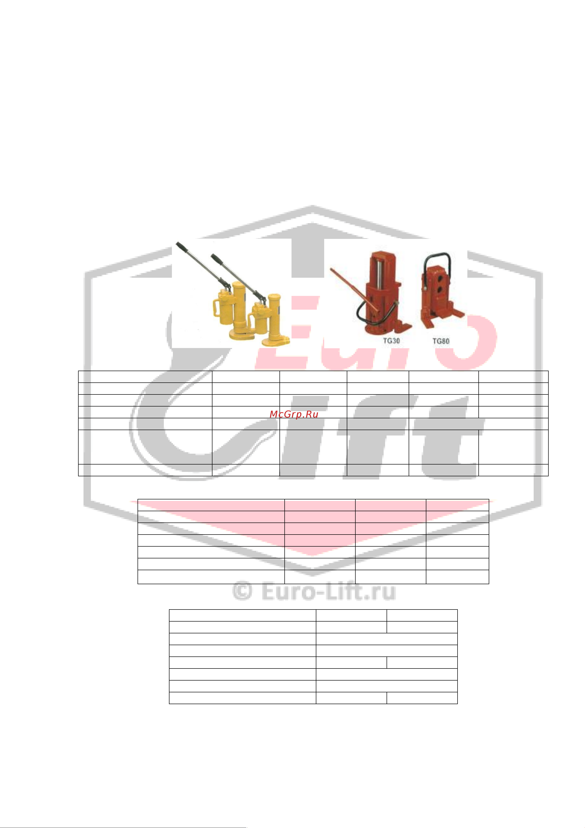 Euro-lift CRA24 г/п 24 т 00021937 Инструкция к товару онлайн [2/5] 851229