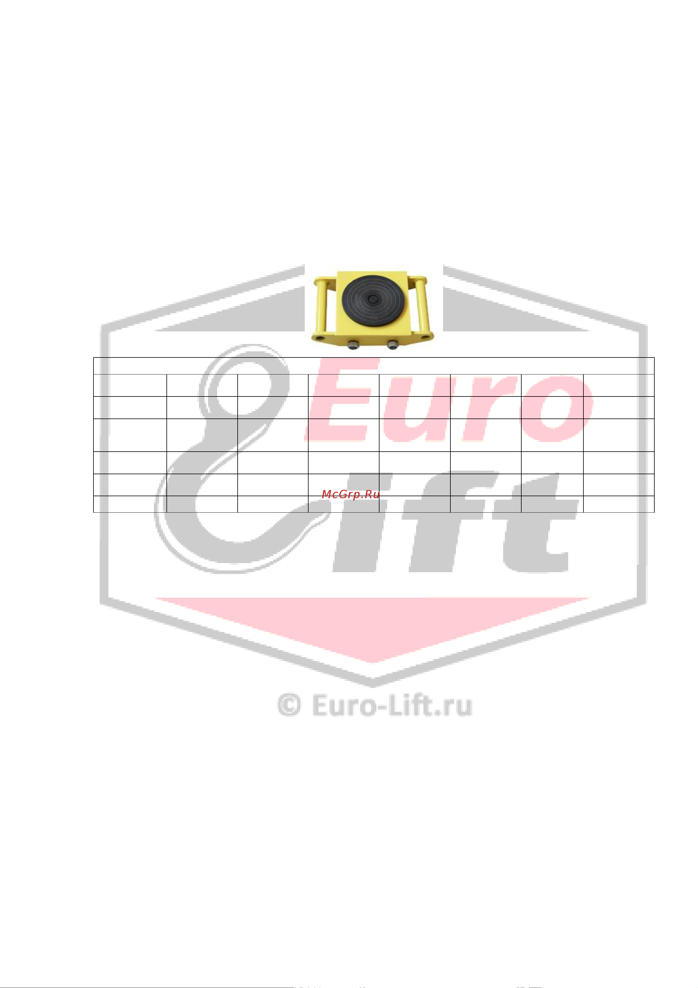 Euro-lift CRA24 г/п 24 т 00021937 Инструкция к товару онлайн [5/5] 851229