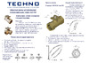 Techno HK340-SC10DF/24V DN40, резьба G1-1/2 с электроприводом 10Нм, 24В, управление открыто/закрыто с возвратной пружиной 632401 TECHNO  Шаровые краны