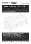 Keter Corfu Triple love seat max 258947 схема сборки