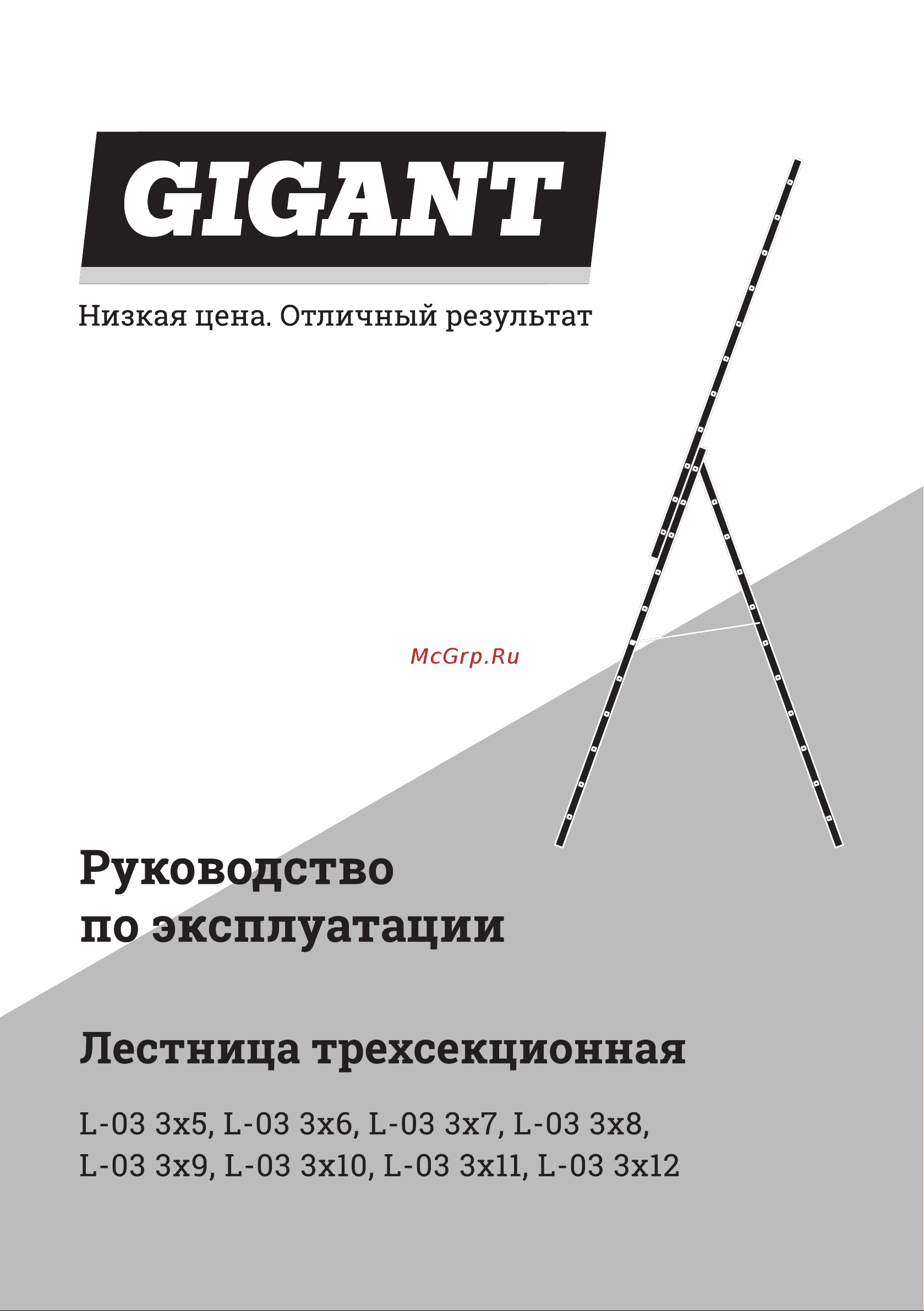 Gigant L-03 3х8 (Россия) Инструкция к Gigant L-03 онлайн