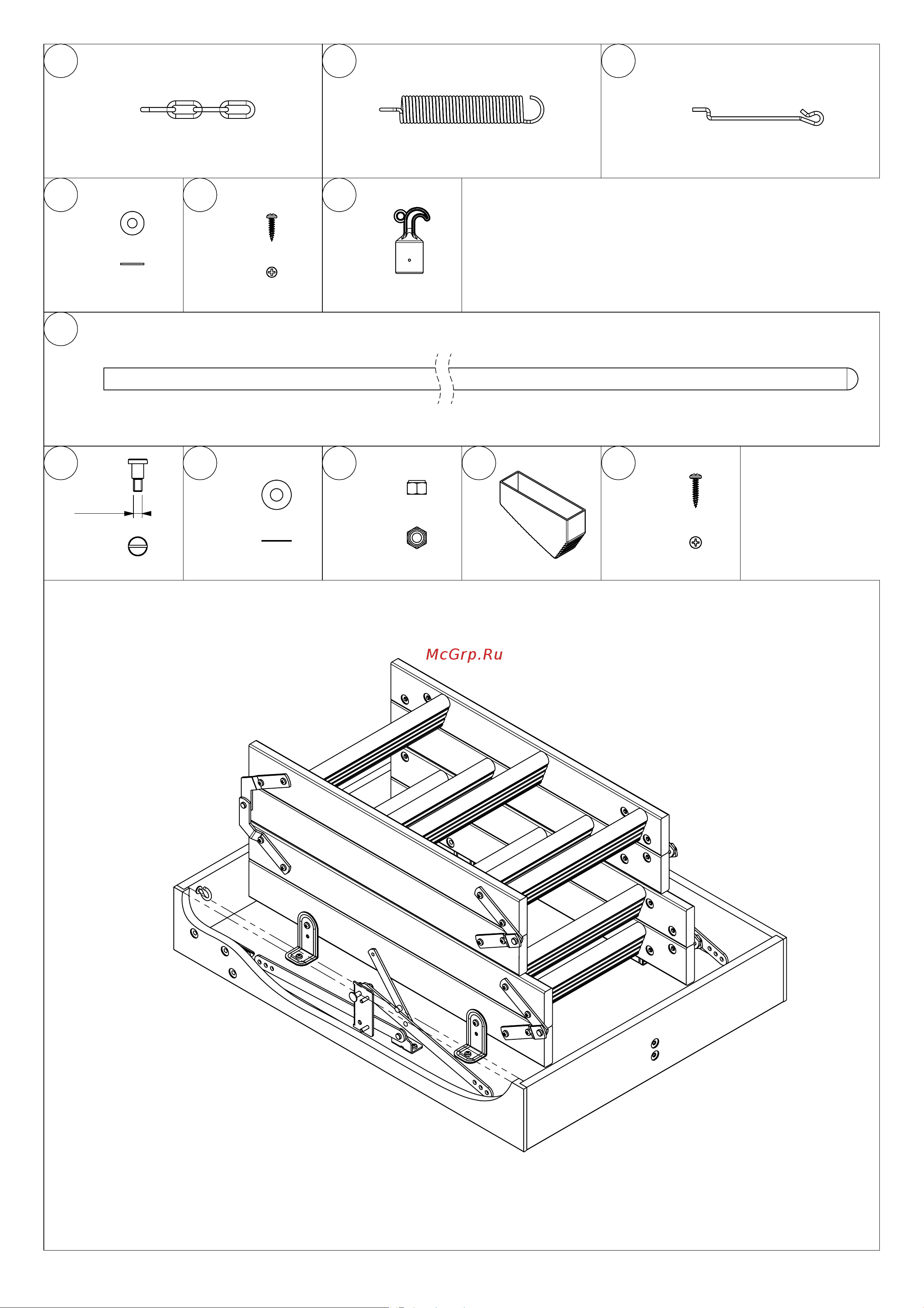 Dolle PROF 36 MINI 92.5x70 см 5004703 Инструкция по сборке онлайн