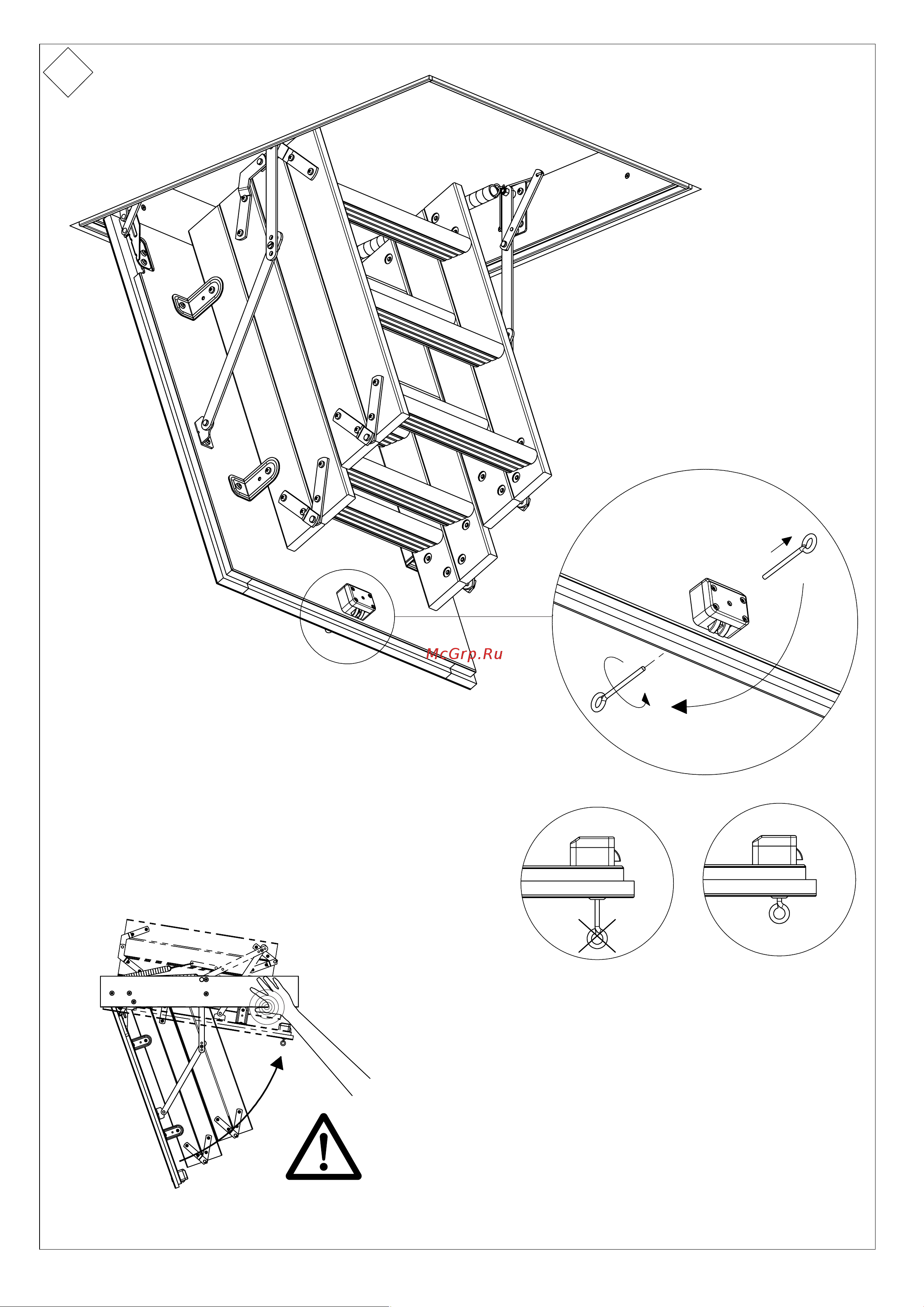 Dolle PROF 36 MINI 92.5x70 см 5004703 Инструкция по сборке онлайн [4/6] 851583