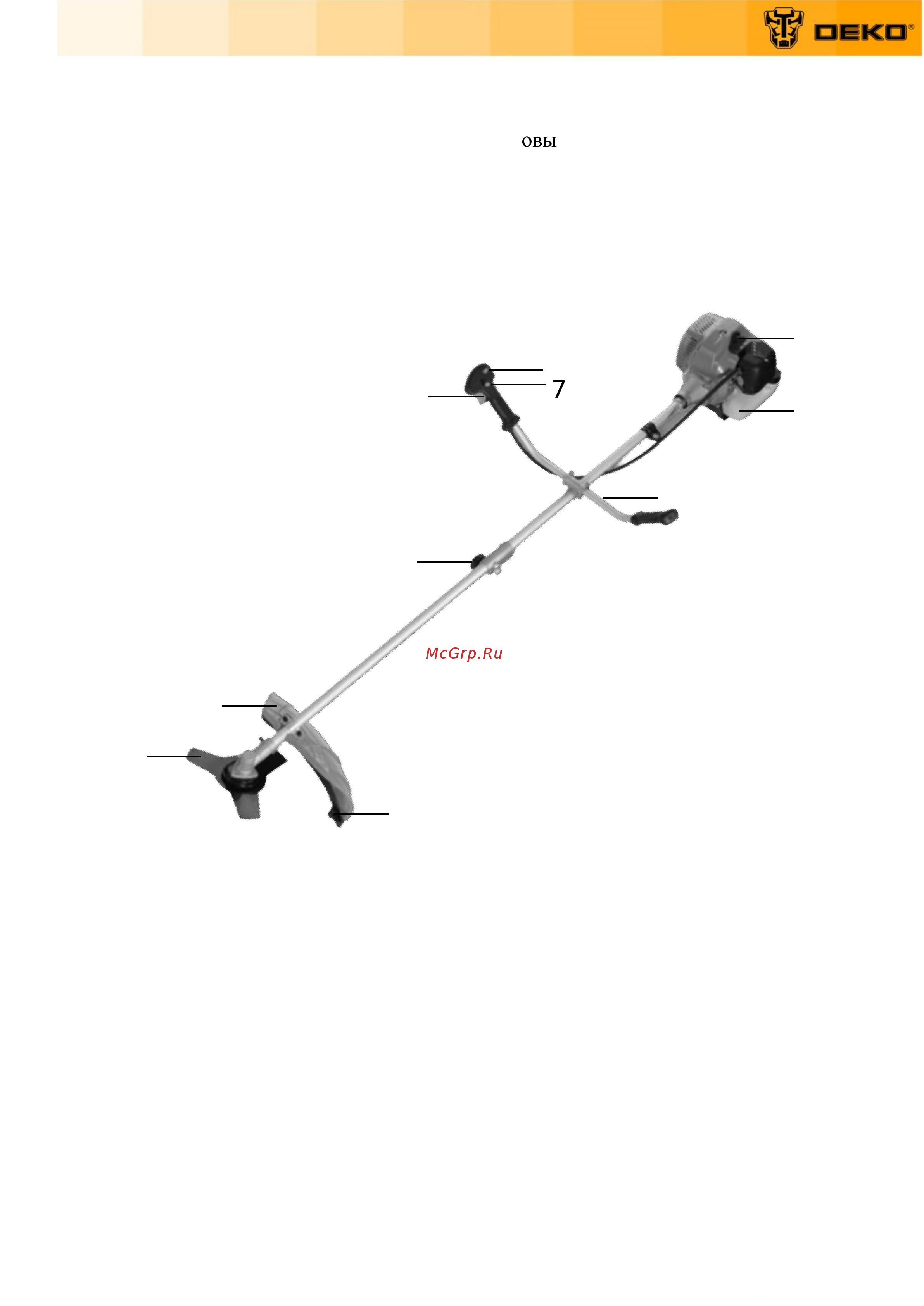 Deko DKTR52 PRO SET 1, леска/нож/диск 063-4502 Инструкция по эксплуатации онлайн [5/20] 851644