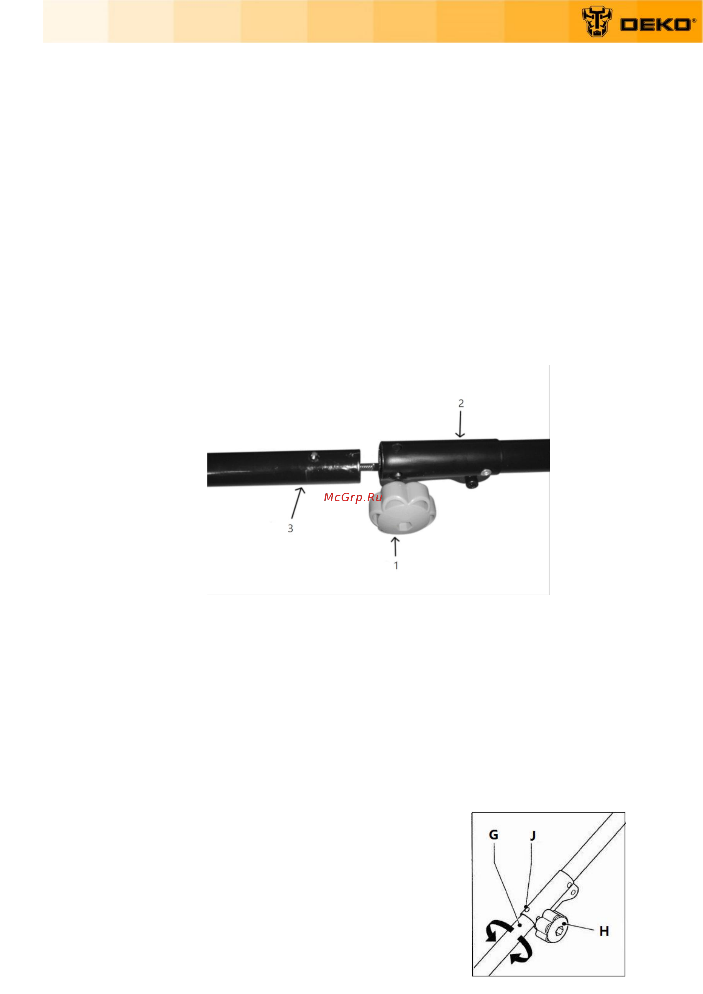 Deko DKTR1250 MAX 065-1244 Инструкция по эксплуатации онлайн [10/20] 851693