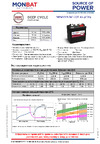 MONBAT P89P6US3_1 6V, 225 Ач, 261x181x276 мм MP6VUS-225 Техническая информация
