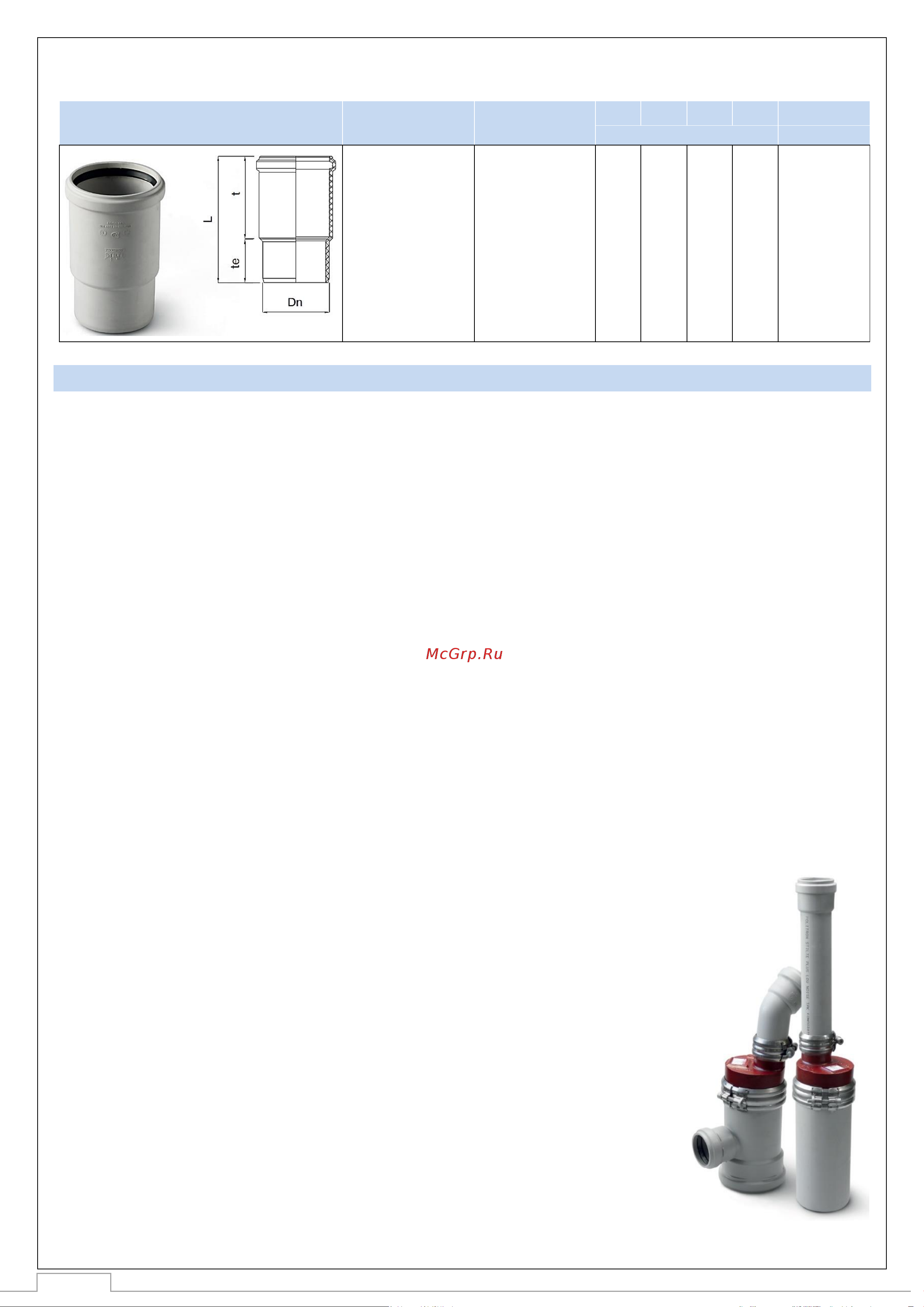 STOUT канализационная бесшумная d 110x1500 мм RG00921GB7VNVA Технический паспорт онлайн [7/11] 851912