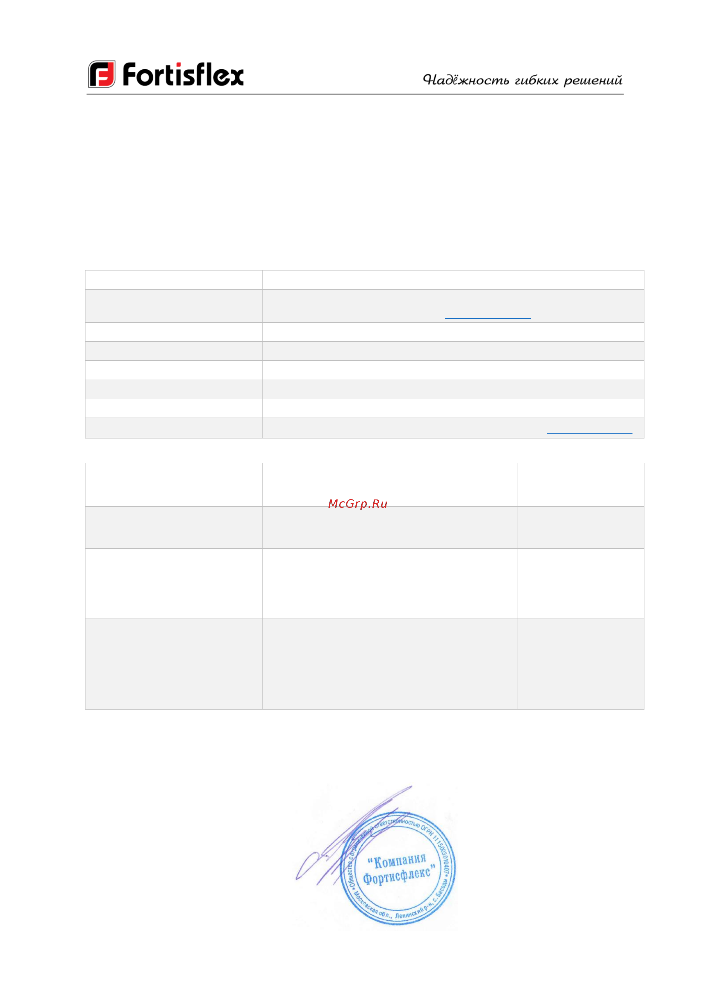 FORTISFLEX ТХК комплект 1 1/4 39-46мм М8 59903 Инструкция онлайн