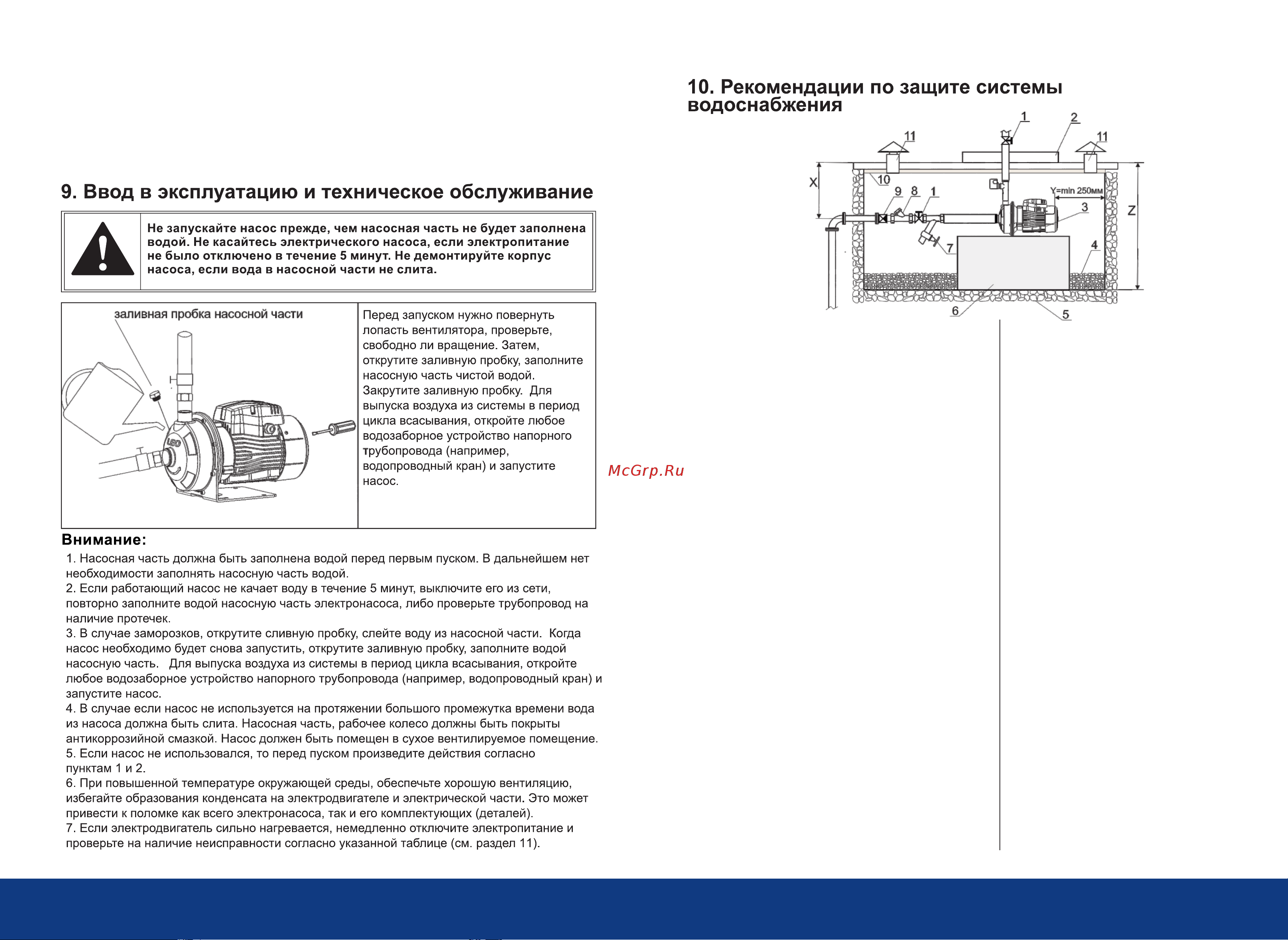 Aquastrong EMSm120/0.55 Инструкция по эксплуатации онлайн [7/10] 852146