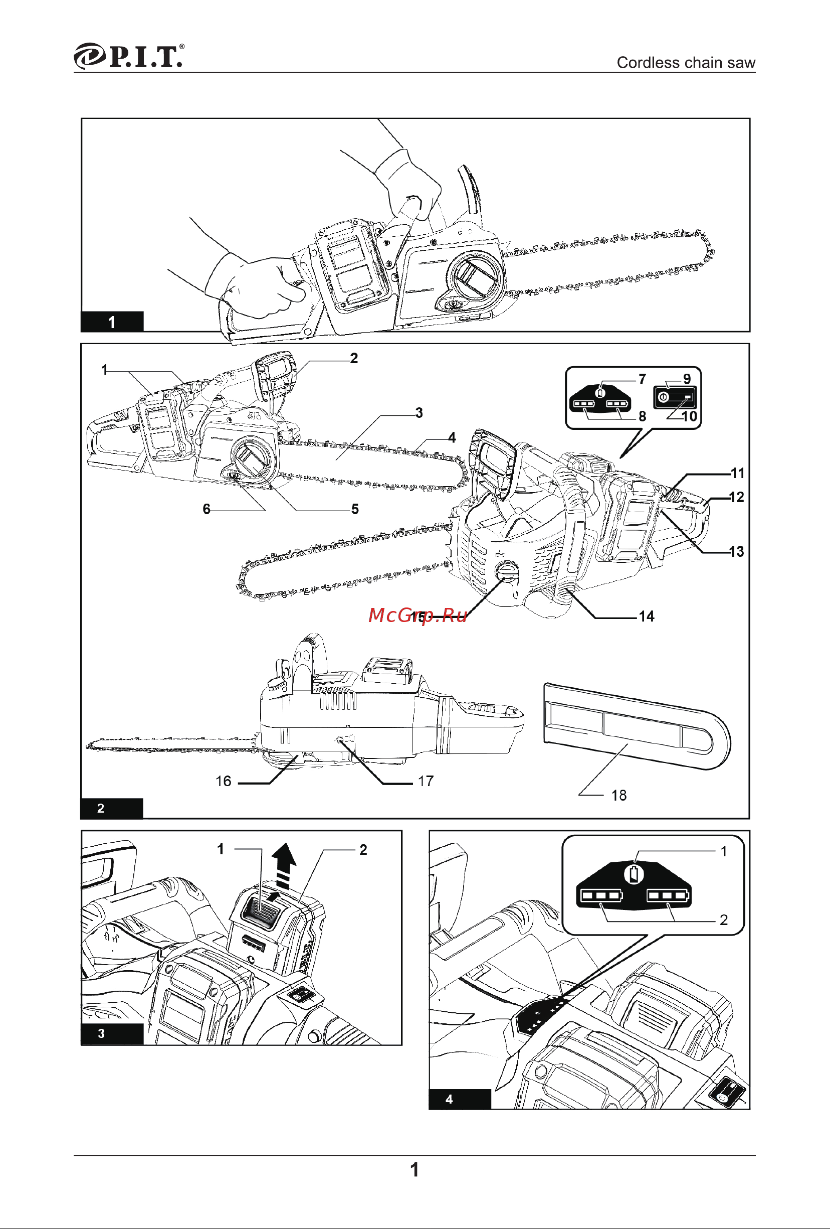 P.I.T. PKE20H-405A COMBO Инструкция к P.I.T. PKE20H-405A COMBO онлайн [2/45] 852187